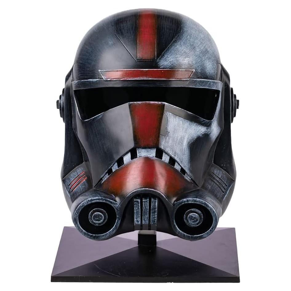 Casco Deluxe Cosplay SW Negro Rojo 50-61 cm Resina