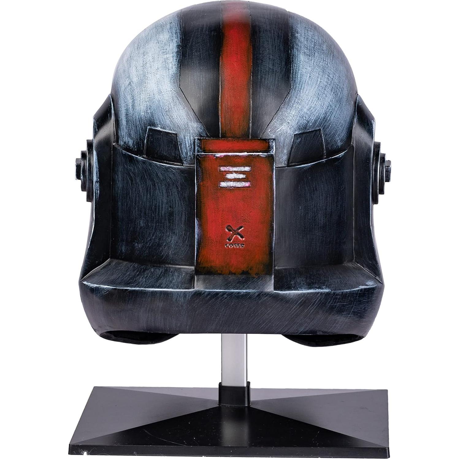 Casco Deluxe Cosplay SW Negro Rojo 50-61 cm Resina