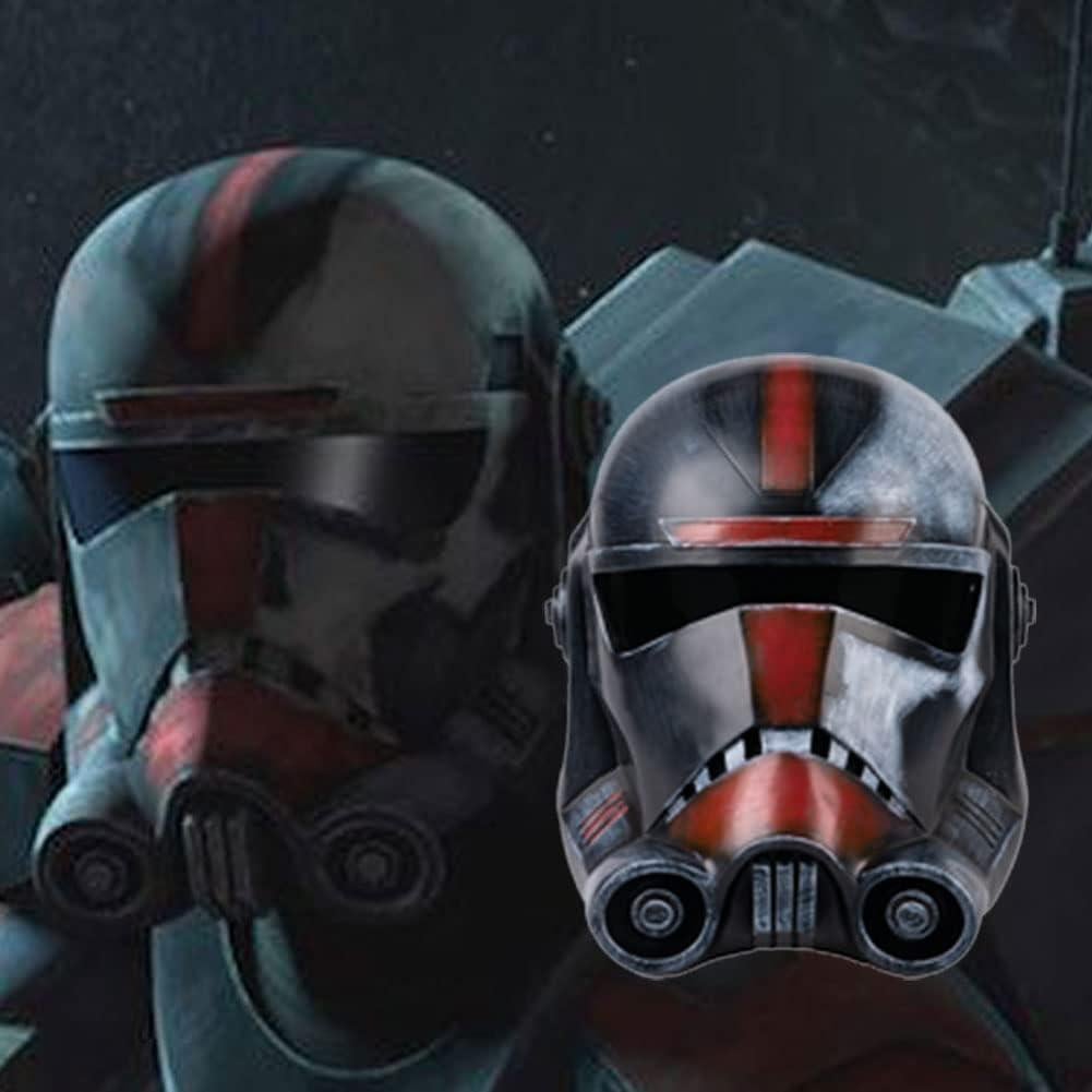 Casco Deluxe Cosplay SW Negro Rojo 50-61 cm Resina