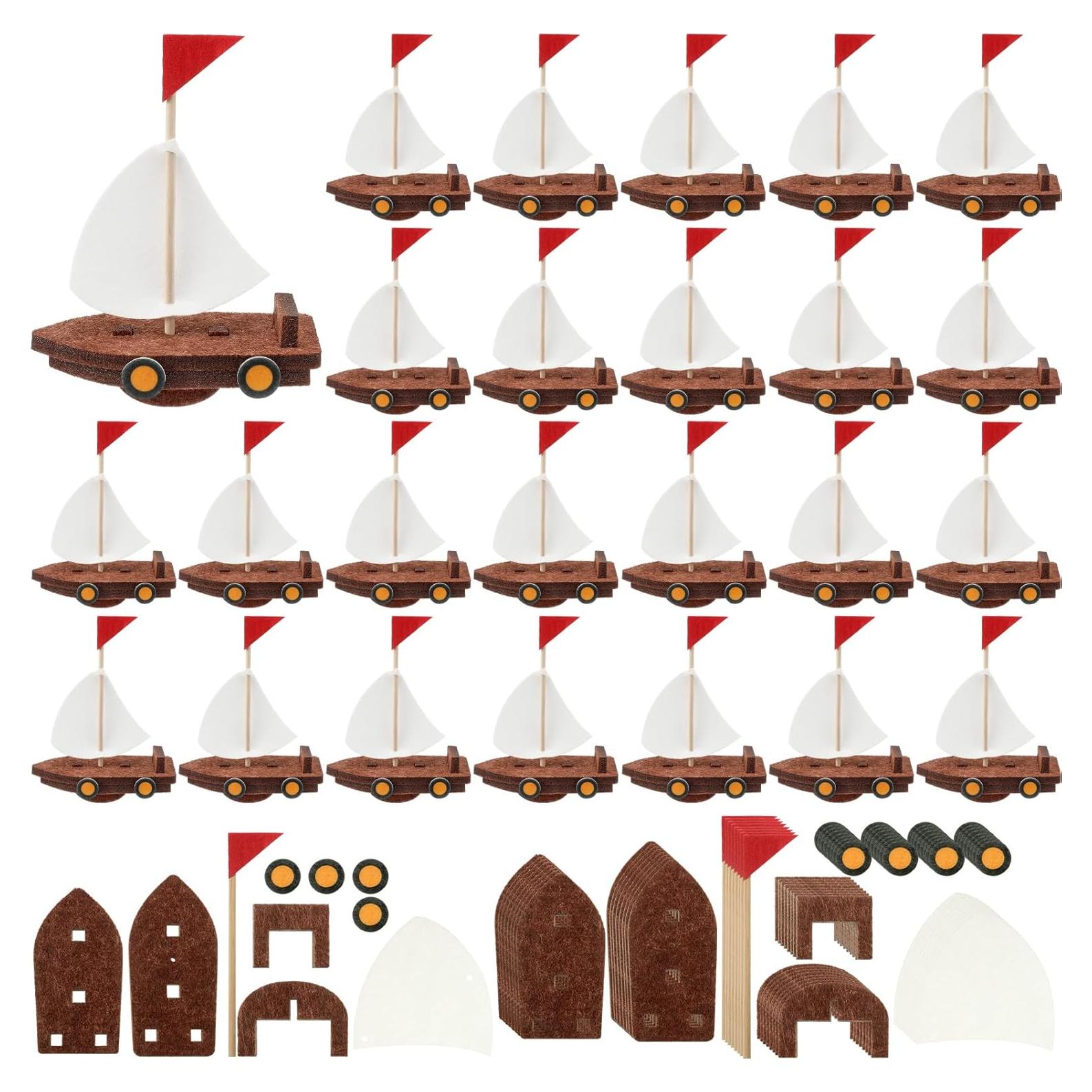 Kit de Artesanía Barco Flotante 3D Hahafelt 36 Piezas