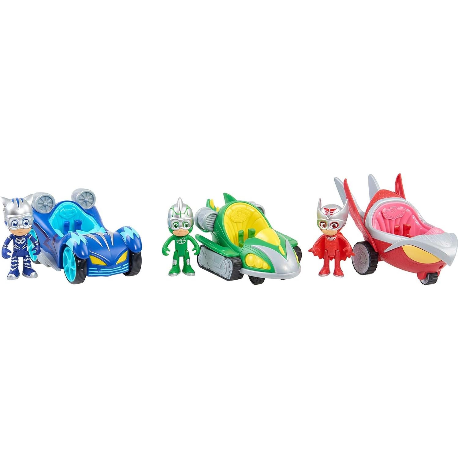 Vehículo Turbo Blast Cat-Car PJ Masks con figura Catboy 7.62 cm