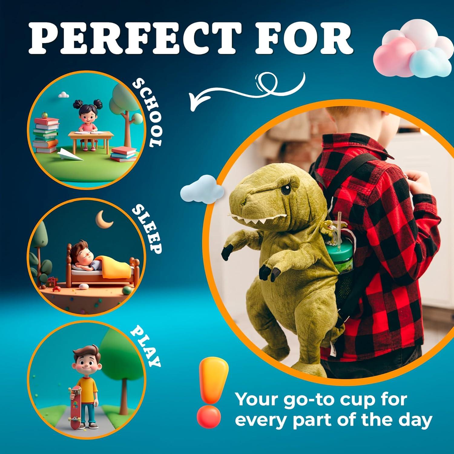 Taza de Viaje Pitufo Cerebrito 12 oz con Tapa y Pajilla