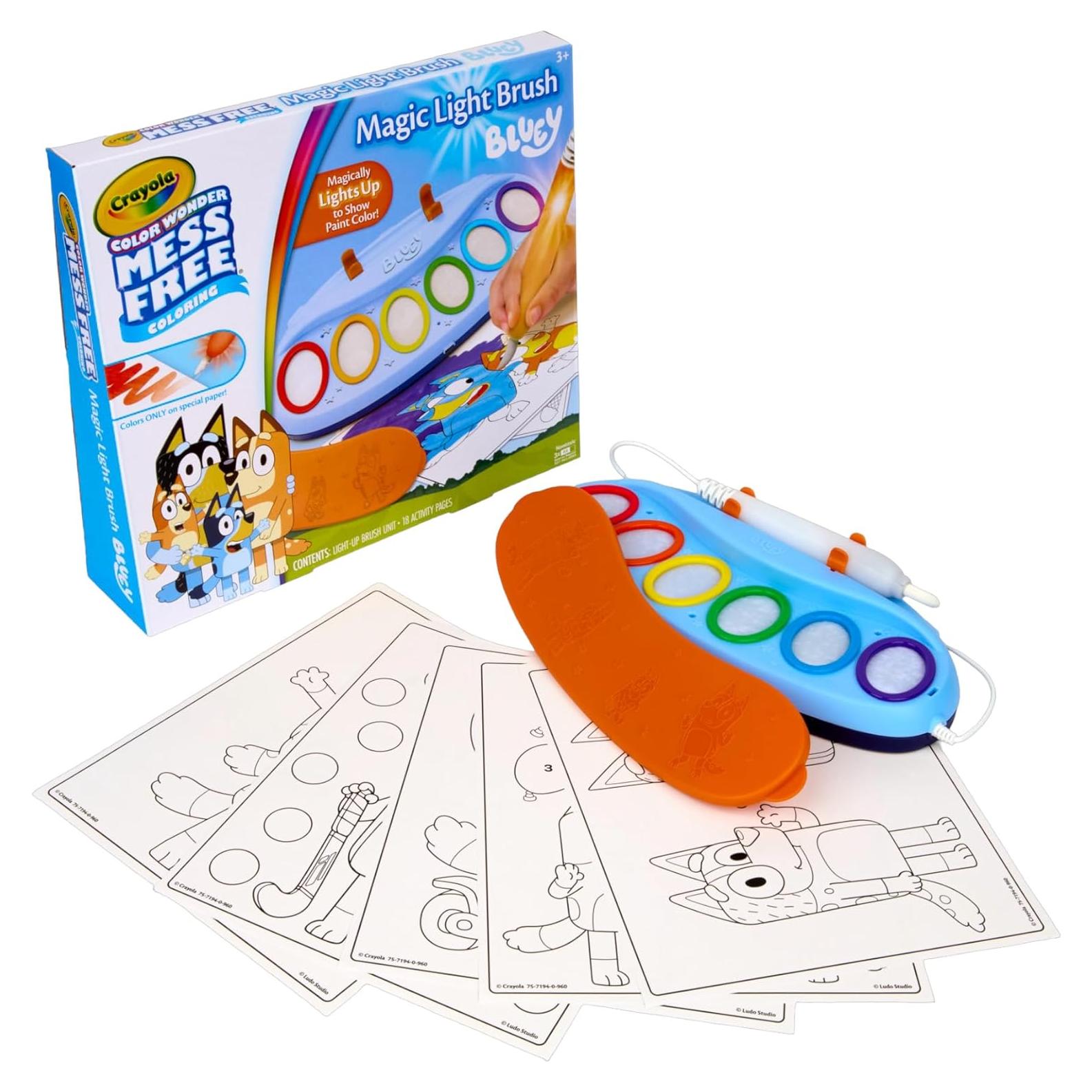 Set de Pintura Crayola Bluey Color Wonder con Pincel Iluminado