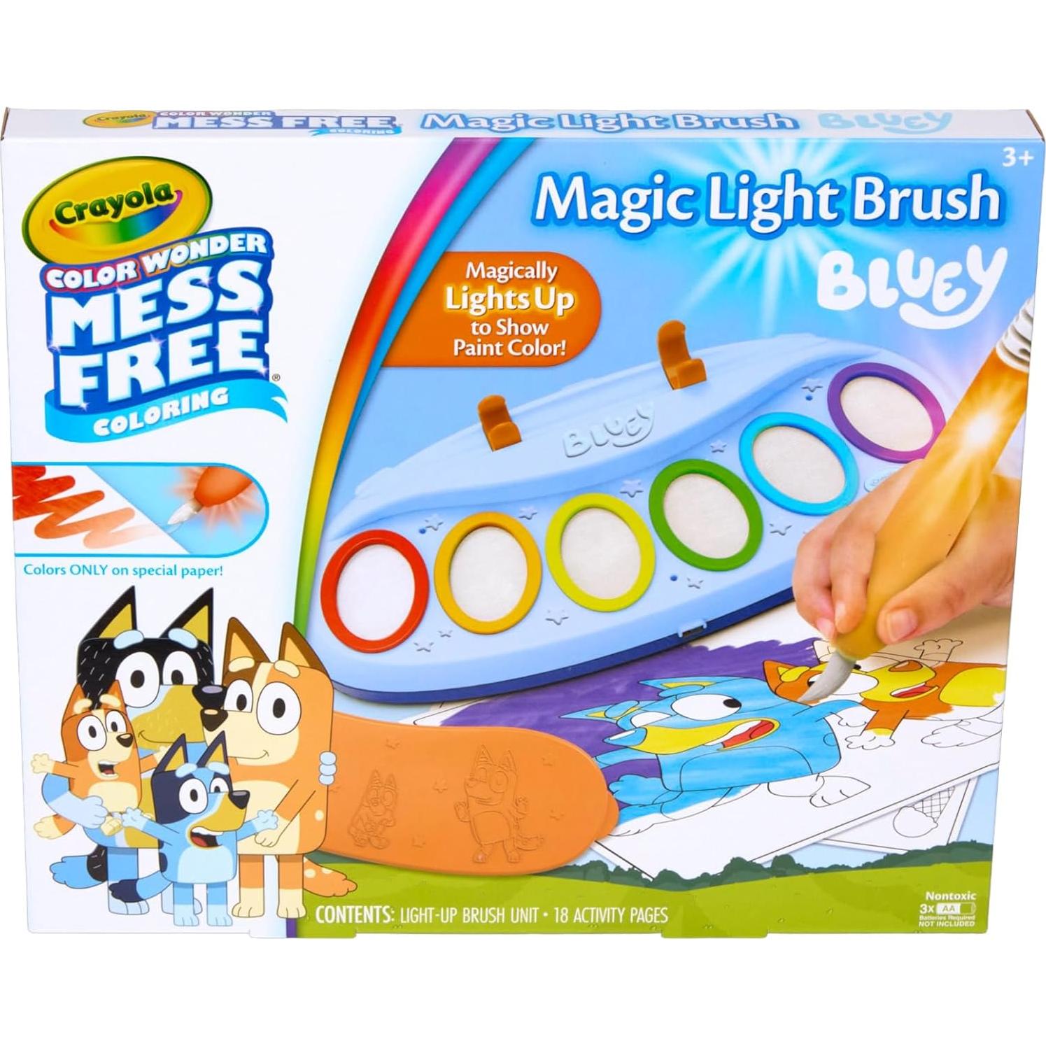 Set de Pintura Crayola Bluey Color Wonder con Pincel Iluminado