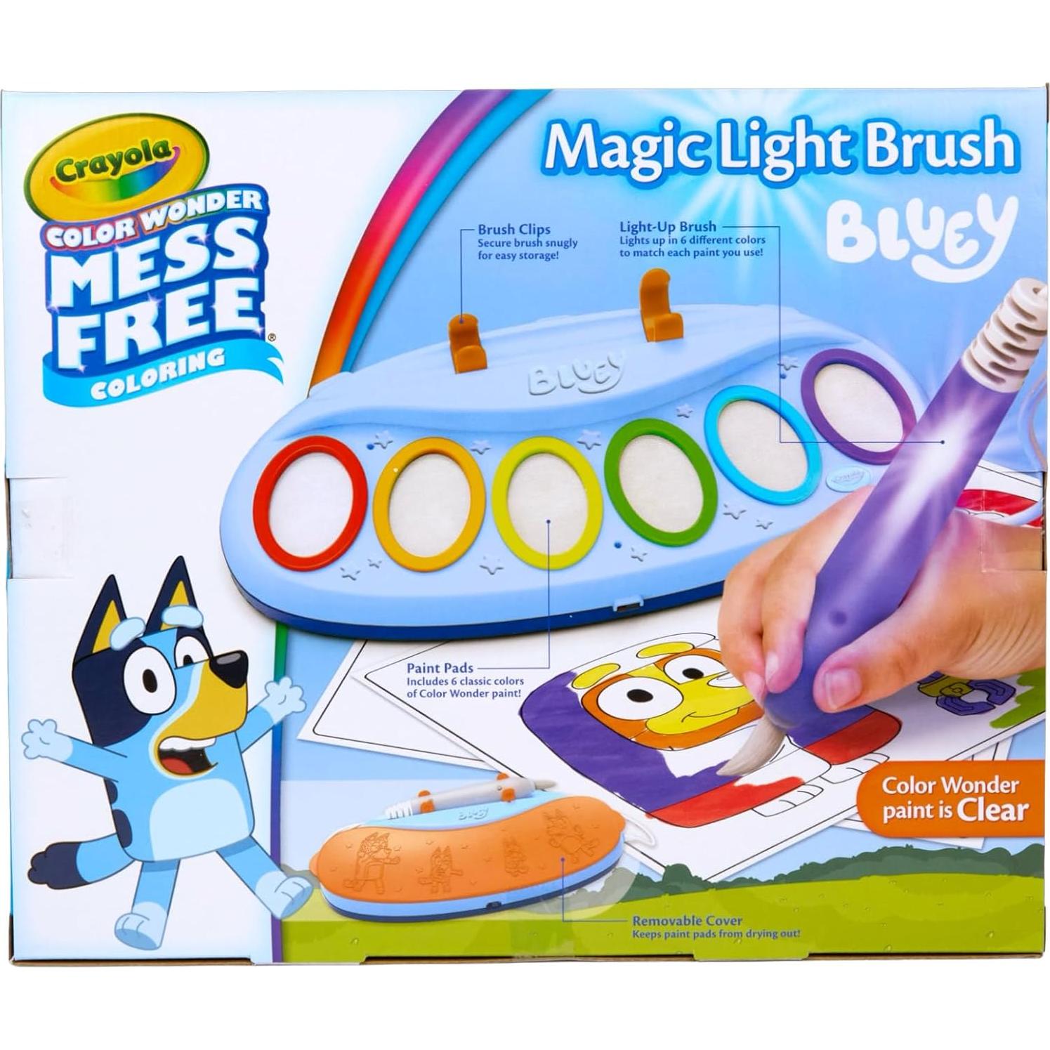 Set de Pintura Crayola Bluey Color Wonder con Pincel Iluminado
