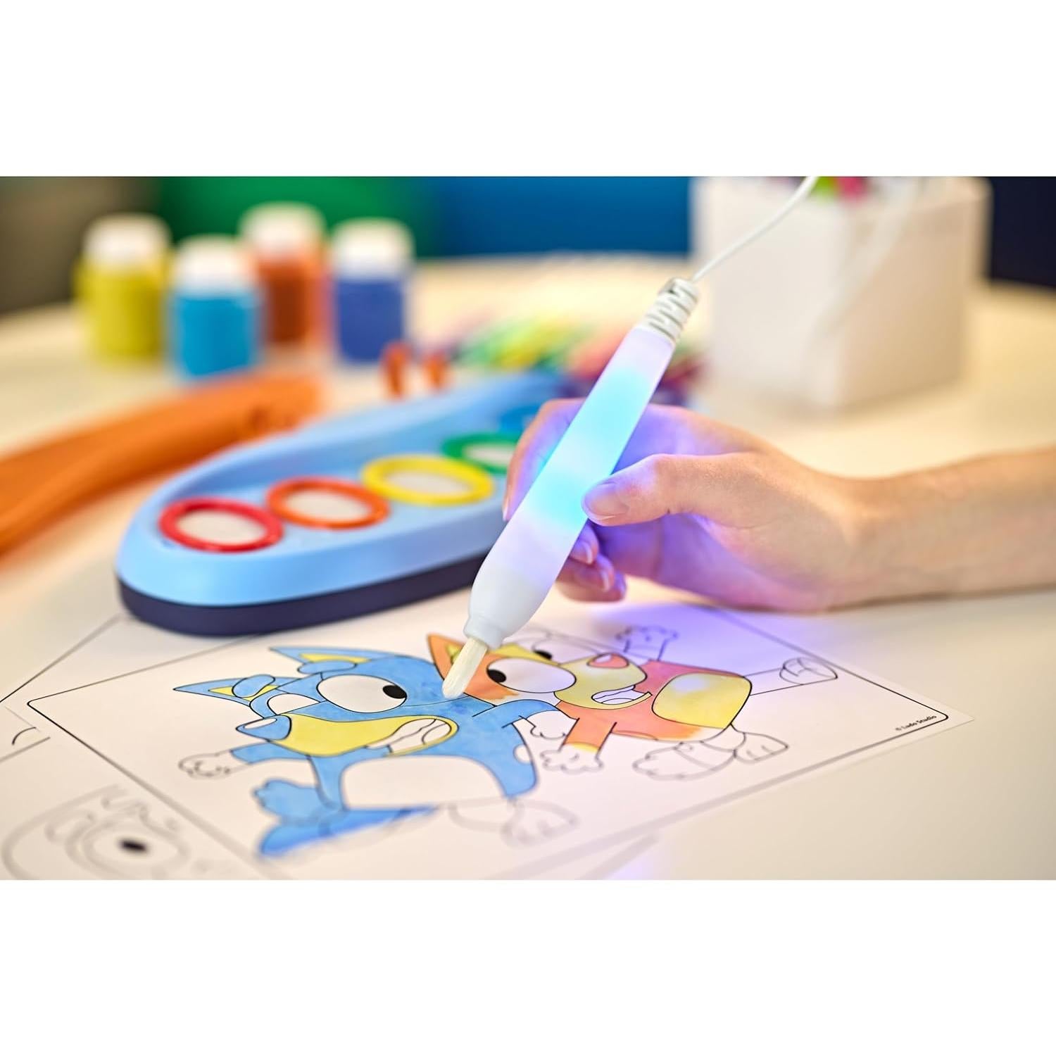 Set de Pintura Crayola Bluey Color Wonder con Pincel Iluminado