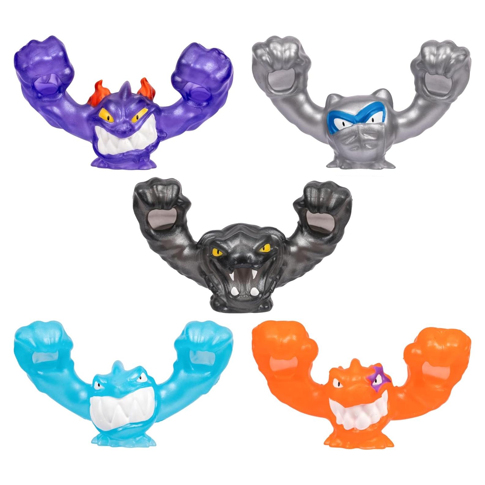 Heroes de Goo Jit Zu Paquete de 5 Goo-Slingers Cósmicos Metálicos