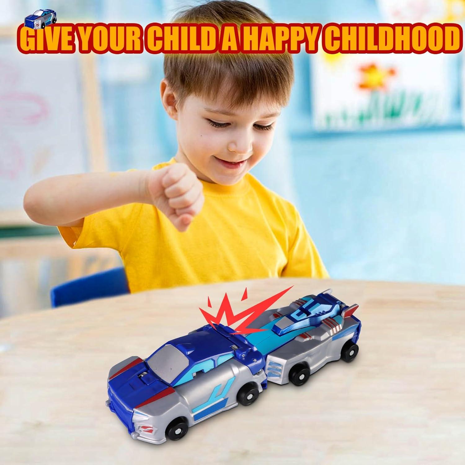 Coche Transformador Dinosaurio Azul GENÉRICO 11.9x5.1x14 cm