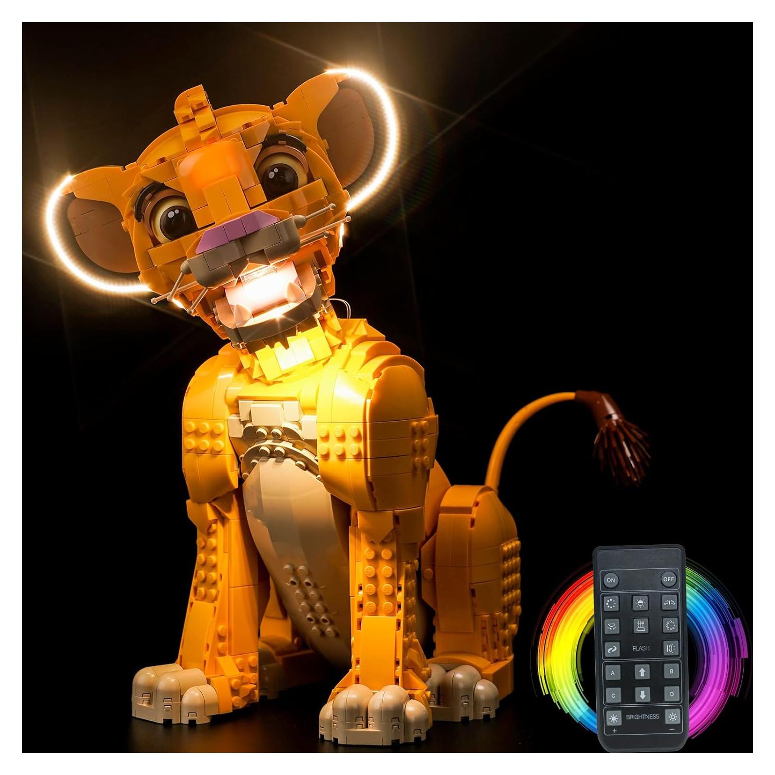 Kit de Luz LED LocoLee para Lego 43247 Joven Simba El Rey León
