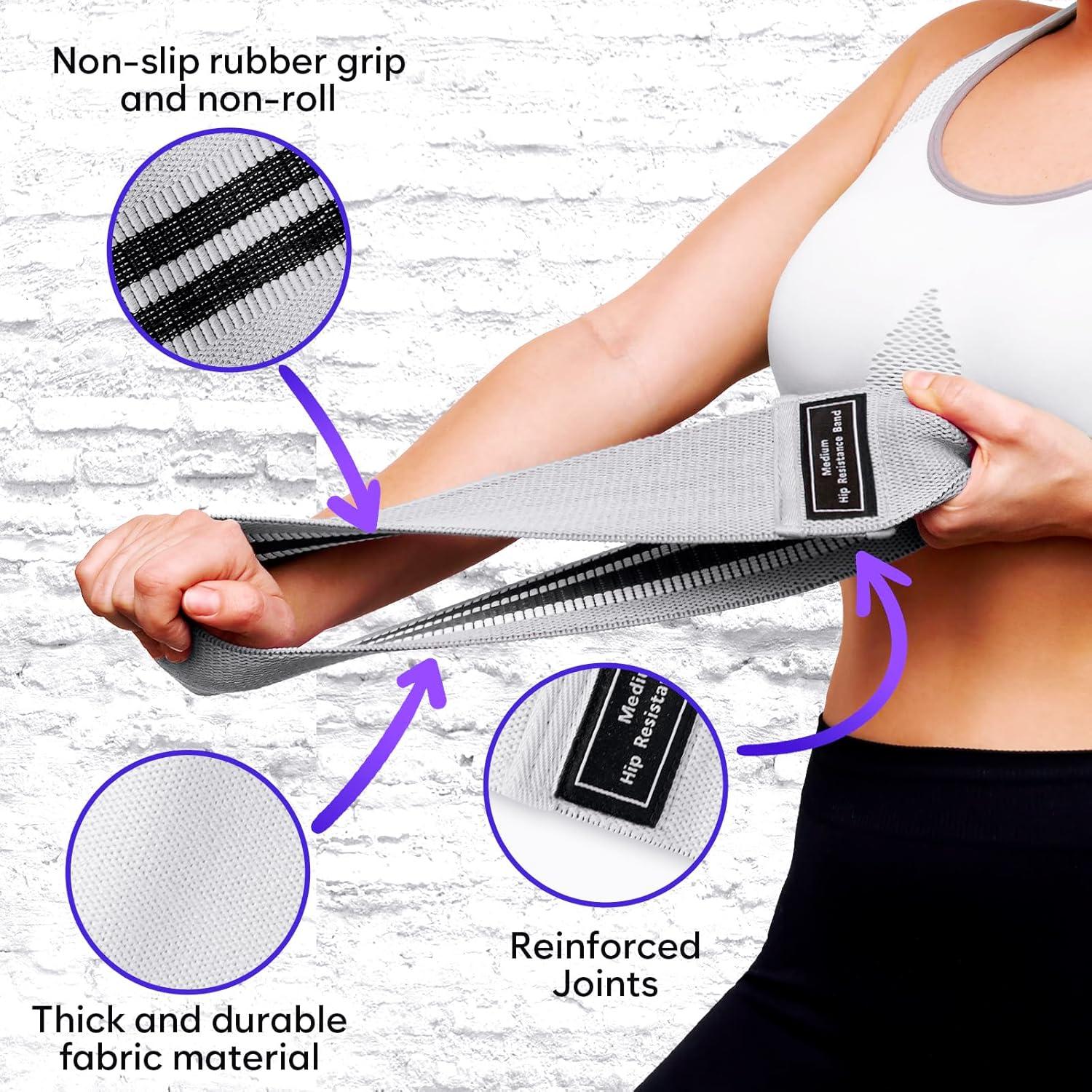 Bandas de Resistencia ZENO 3 Niveles Antideslizantes para Ejercicio