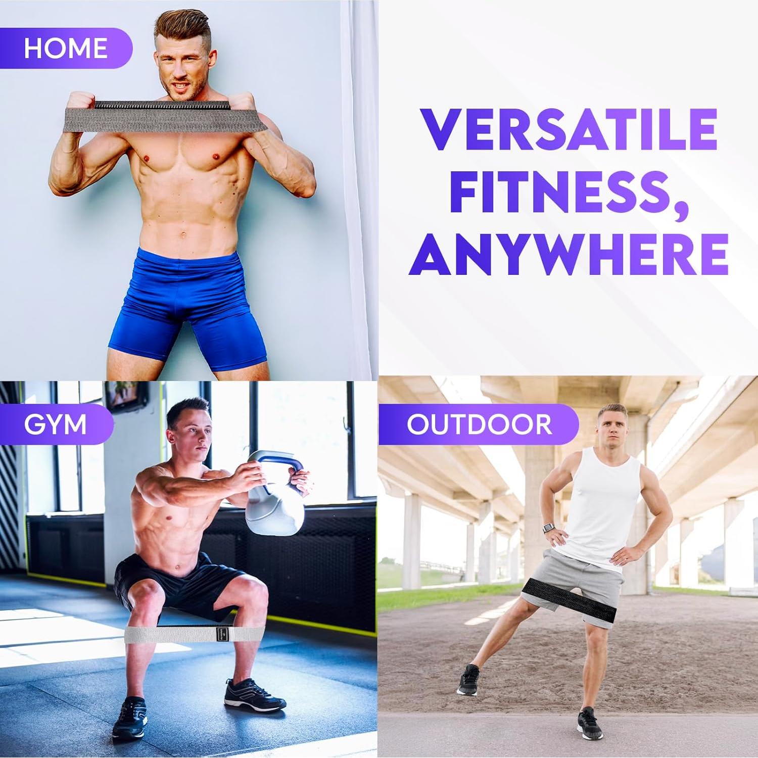 Bandas de Resistencia ZENO 3 Niveles Antideslizantes para Ejercicio