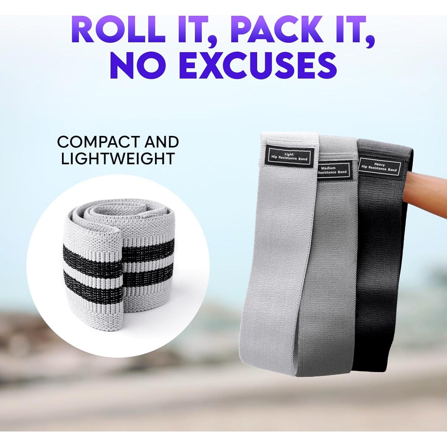 Bandas de Resistencia ZENO 3 Niveles Antideslizantes para Ejercicio