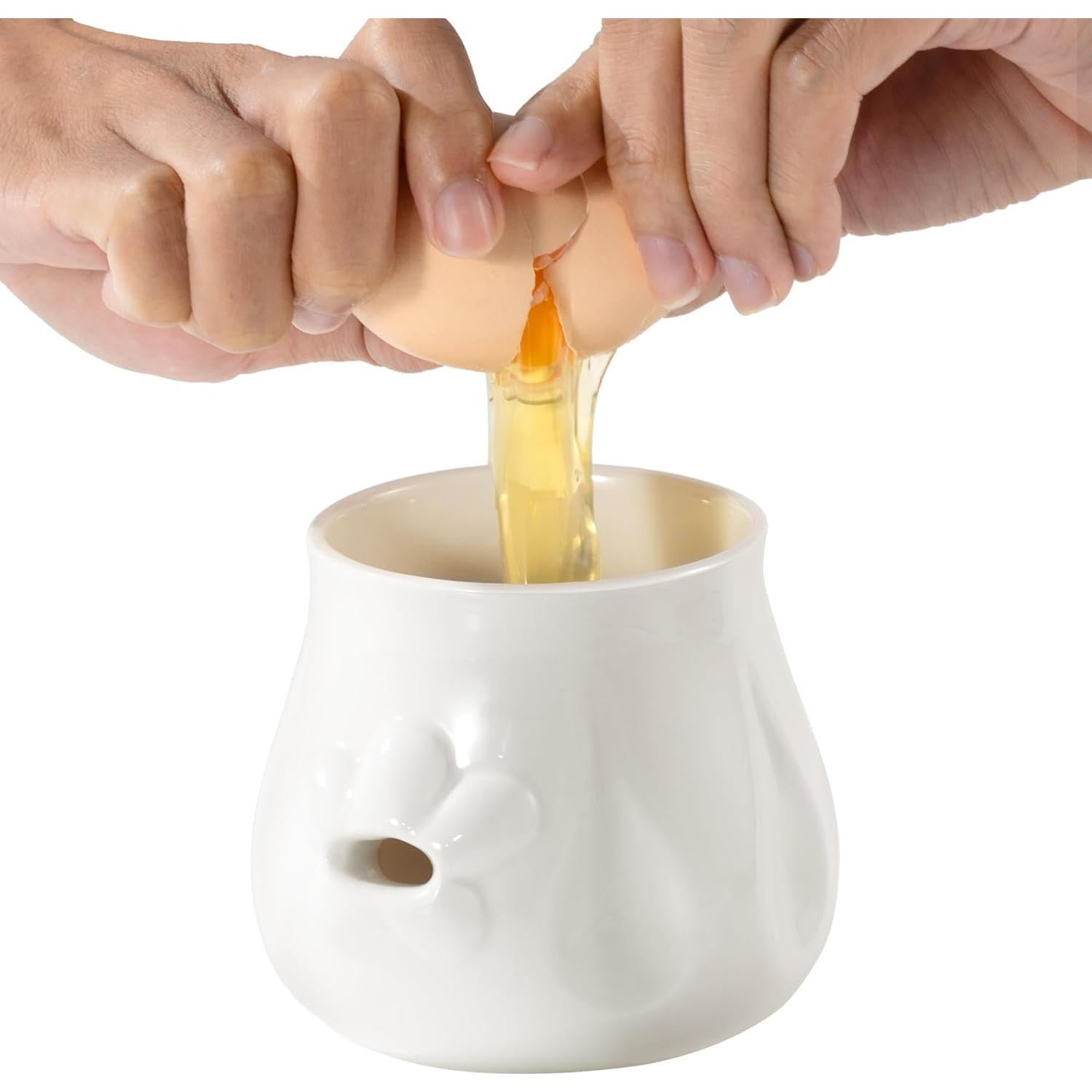 Separador de Yema de Huevo Li & Zhao Cerámica Blanco 380g