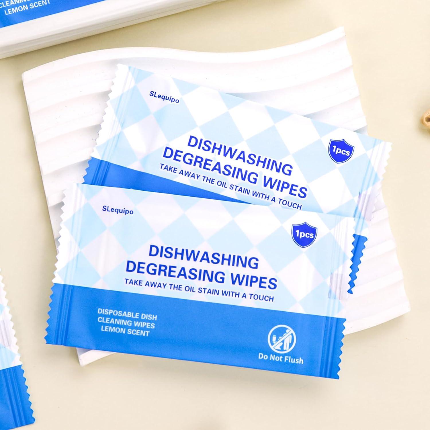 Toallitas de Limpieza Desechables SLequipo 50 Pcs Aroma Limón