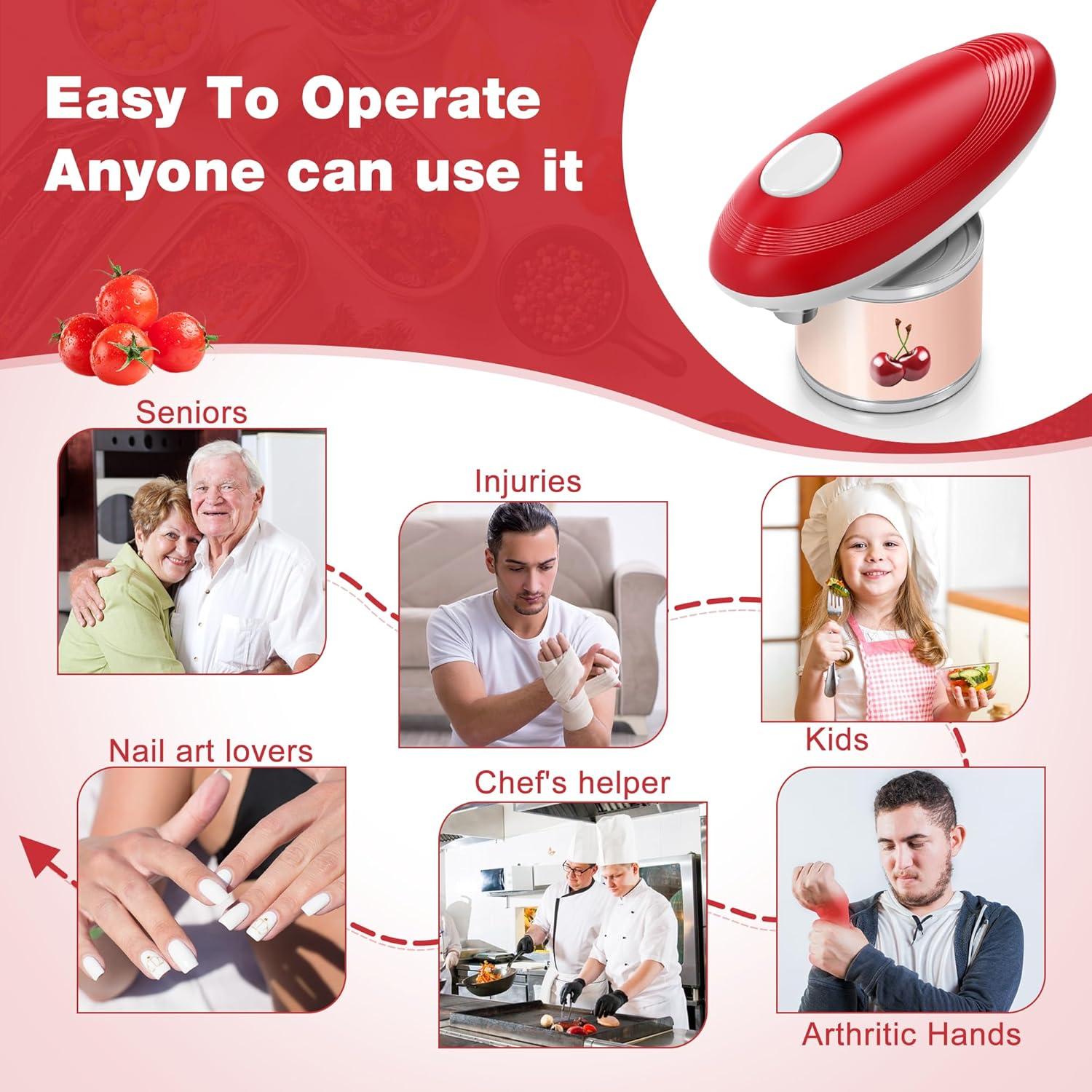 Abrelatas Eléctrico Brilam KGQ-6B Automático Rojo