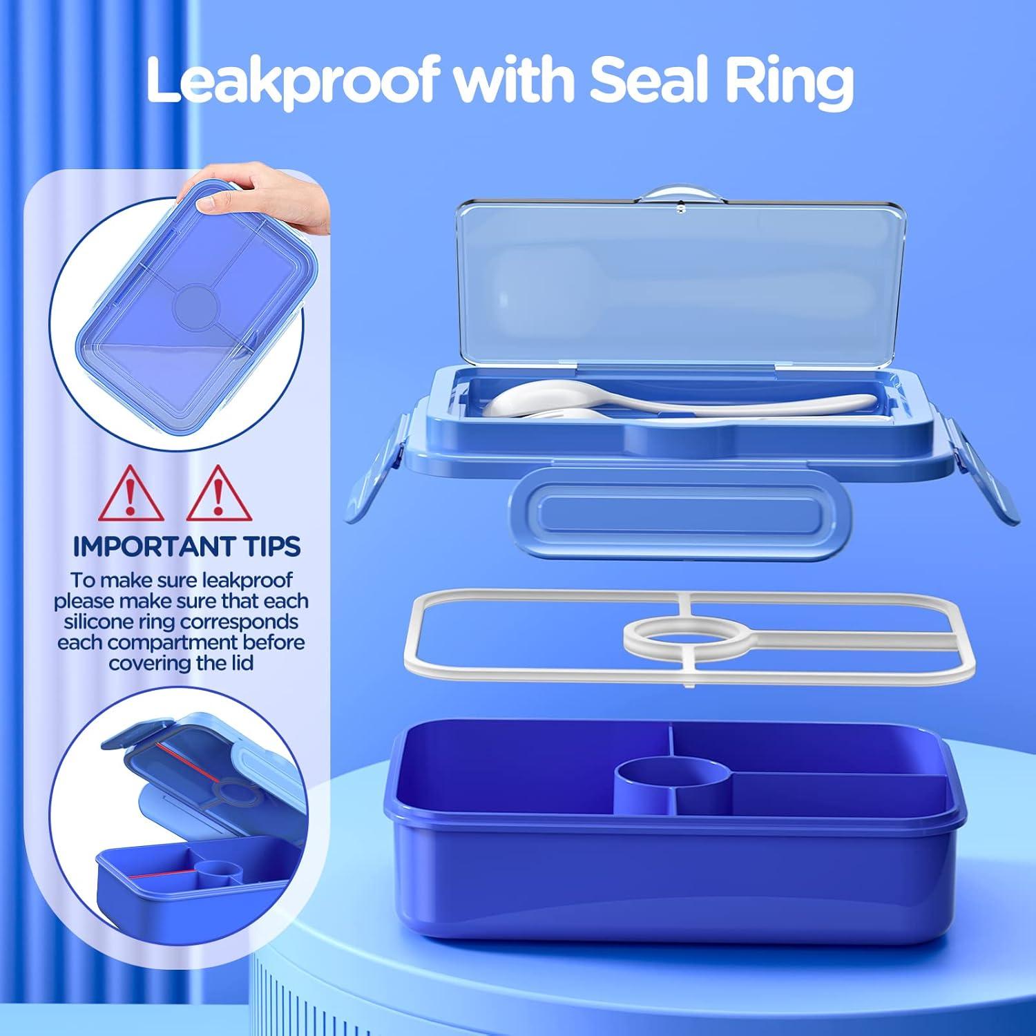 Caja de Almuerzo Bento DaCool 7.5 Tazas a Prueba de Fugas Azul