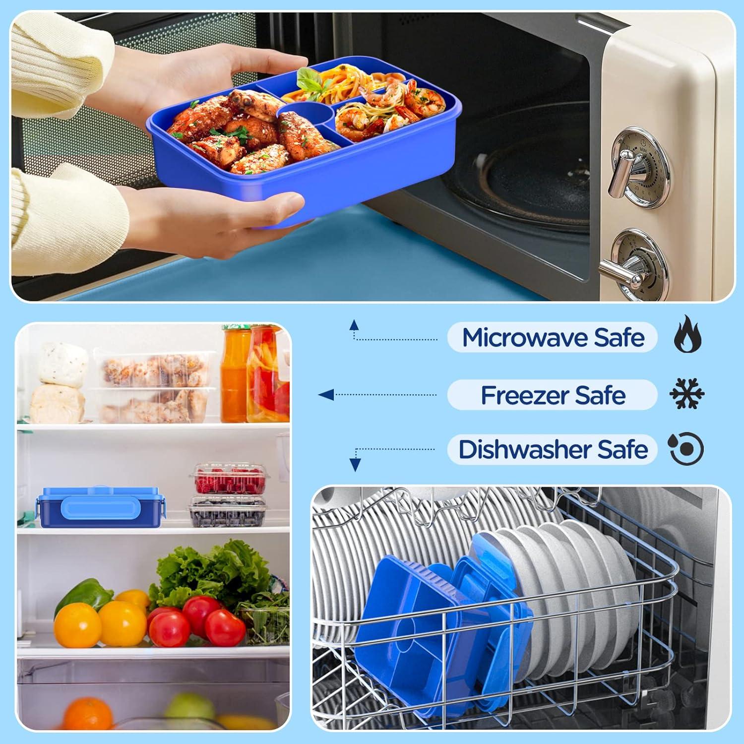 Caja de Almuerzo Bento DaCool 7.5 Tazas a Prueba de Fugas Azul