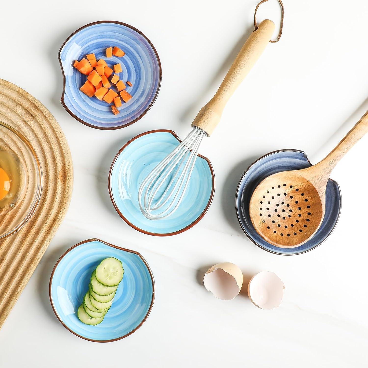 Soporte para Cucharas KitchenTour Cerámica 11.94 cm Set 4 Colores