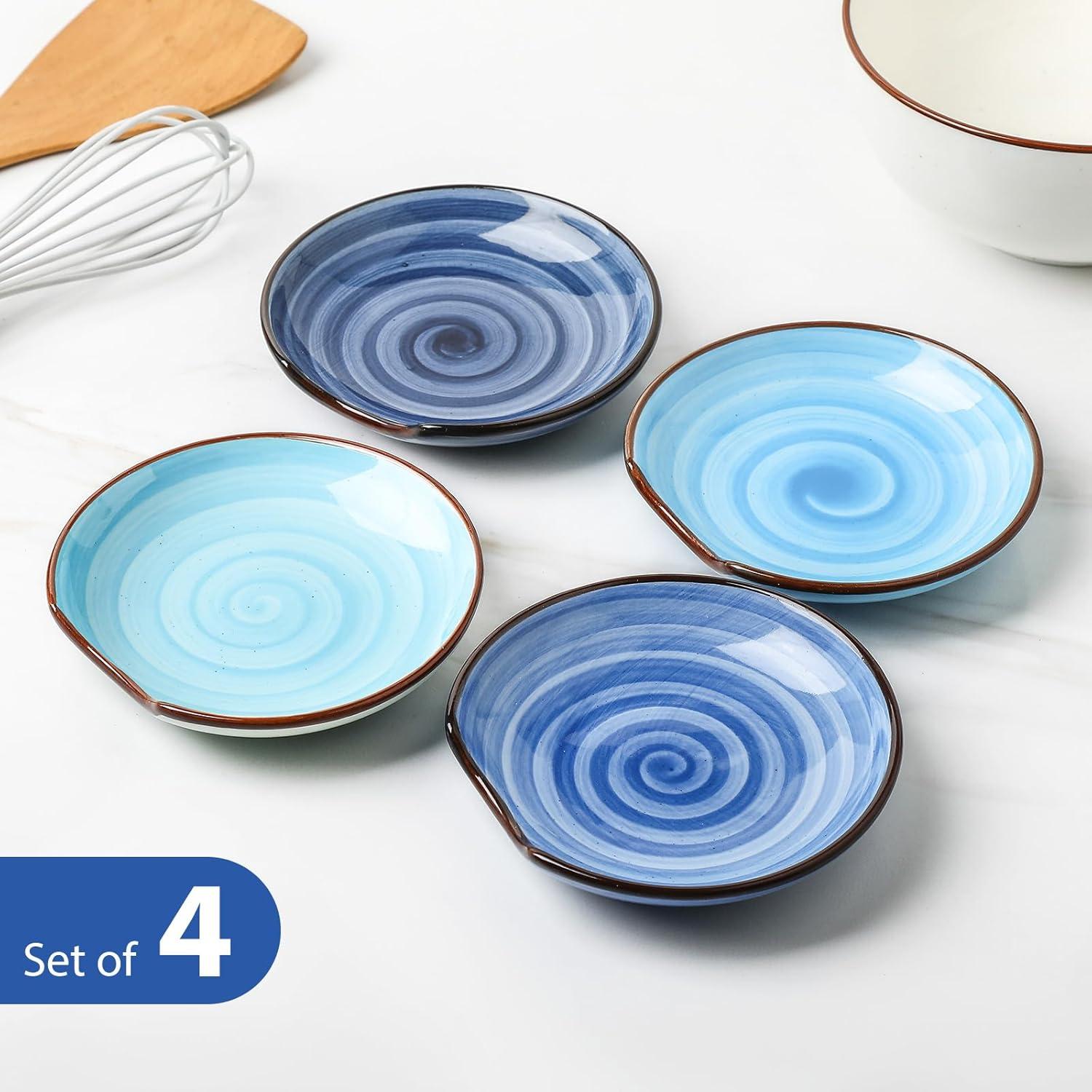 Soporte para Cucharas KitchenTour Cerámica 11.94 cm Set 4 Colores