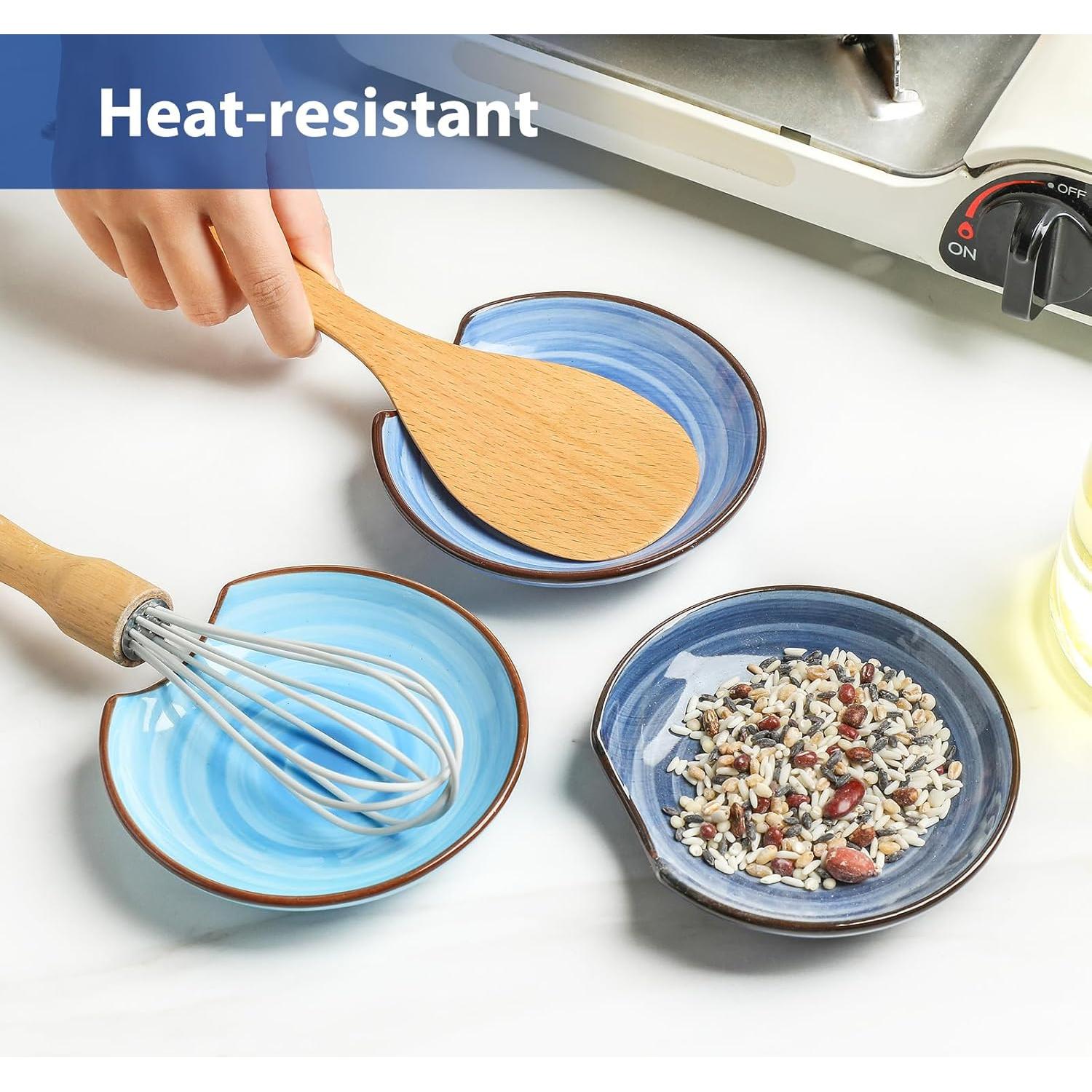 Soporte para Cucharas KitchenTour Cerámica 11.94 cm Set 4 Colores