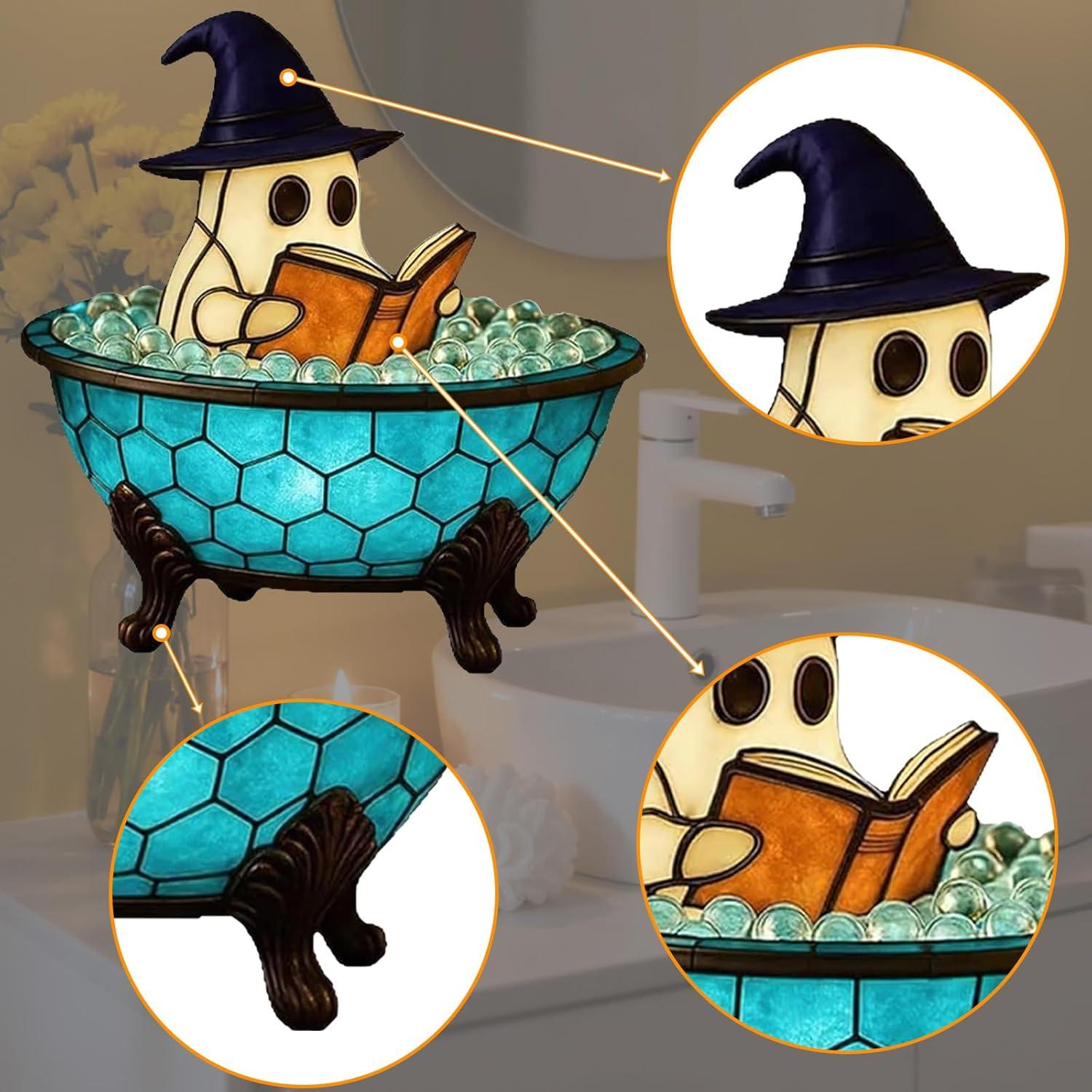 Lámpara de Baño Burbujeante Fantasma Halloween 2025 10 cm