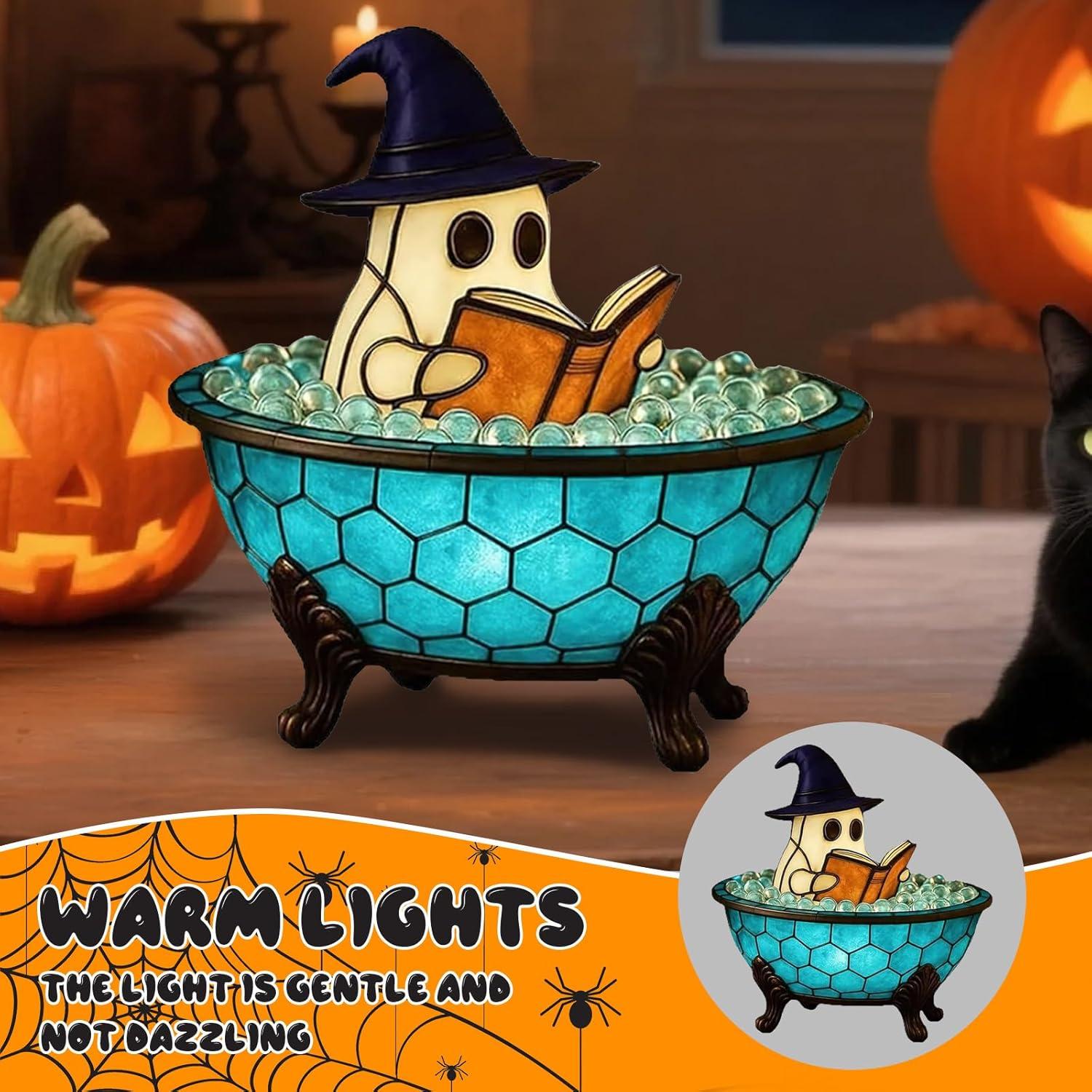 Lámpara de Baño Burbujeante Fantasma Halloween 2025 10 cm