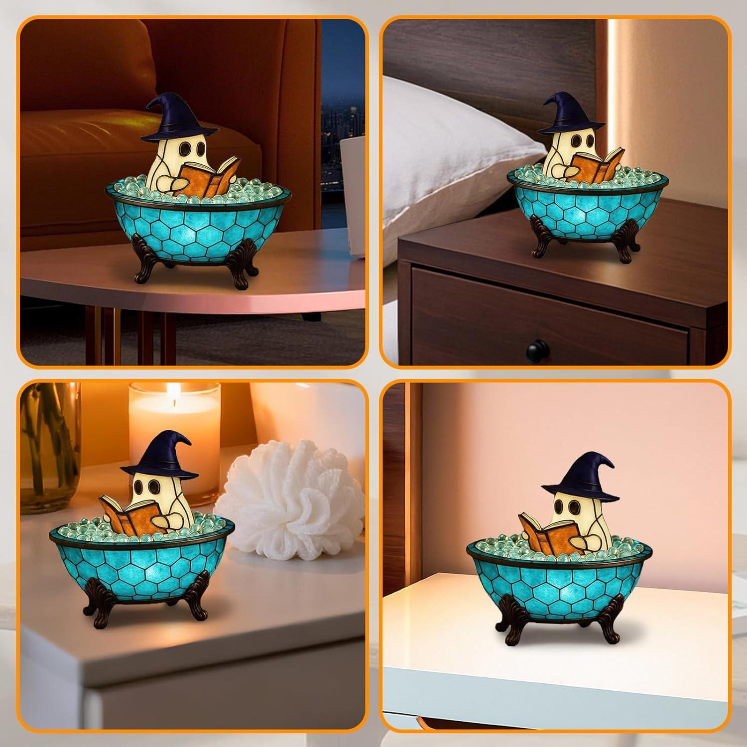 Lámpara de Baño Burbujeante Fantasma Halloween 2025 10 cm