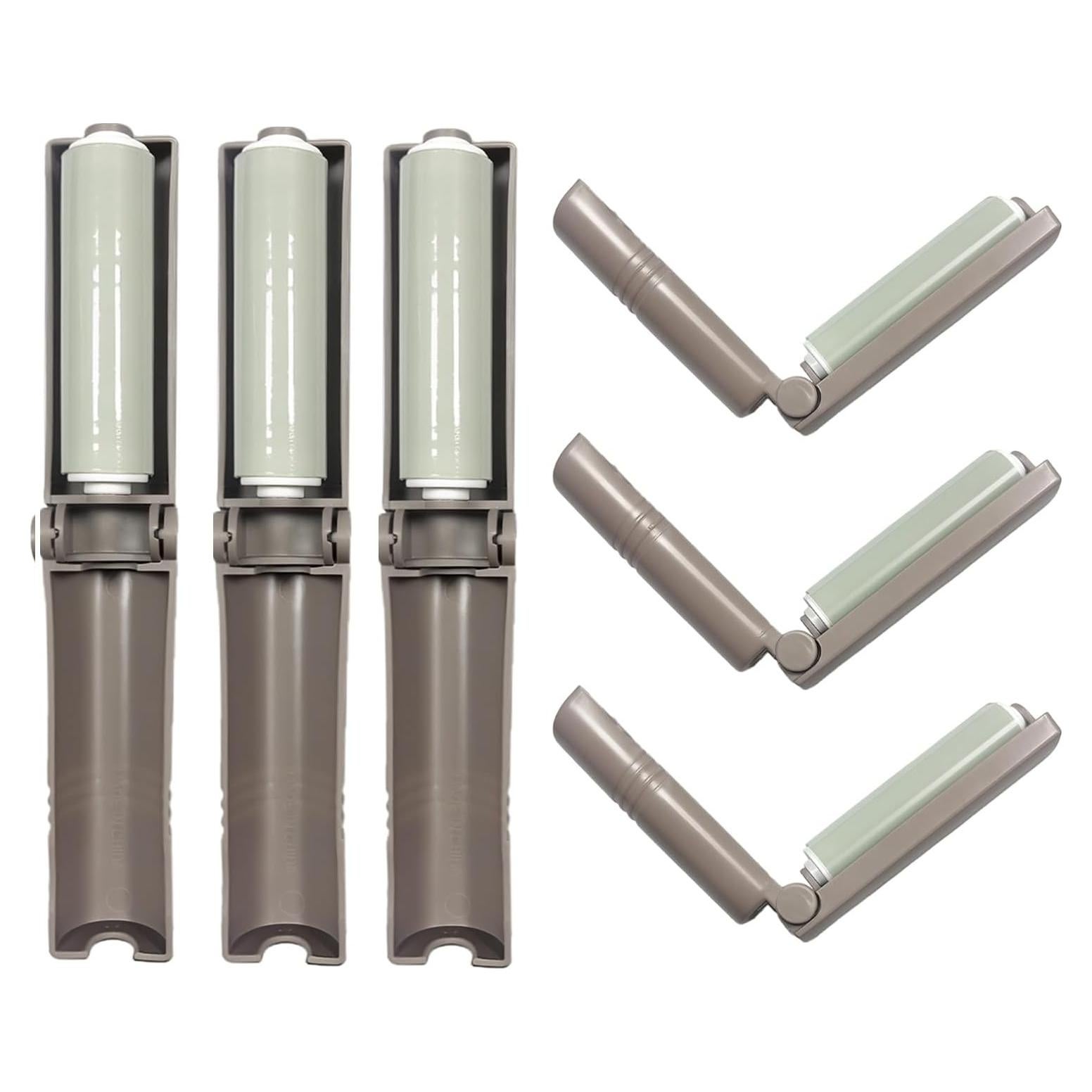 Mini Rodillo Quitapelusas Reutilizable AEHKLCP - 6 Piezas Gris