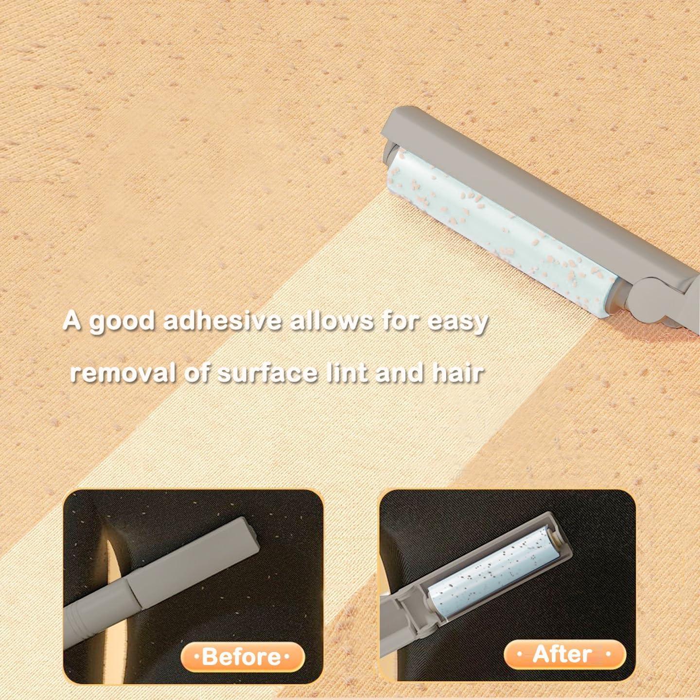 Mini Rodillo Quitapelusas Reutilizable AEHKLCP - 6 Piezas Gris