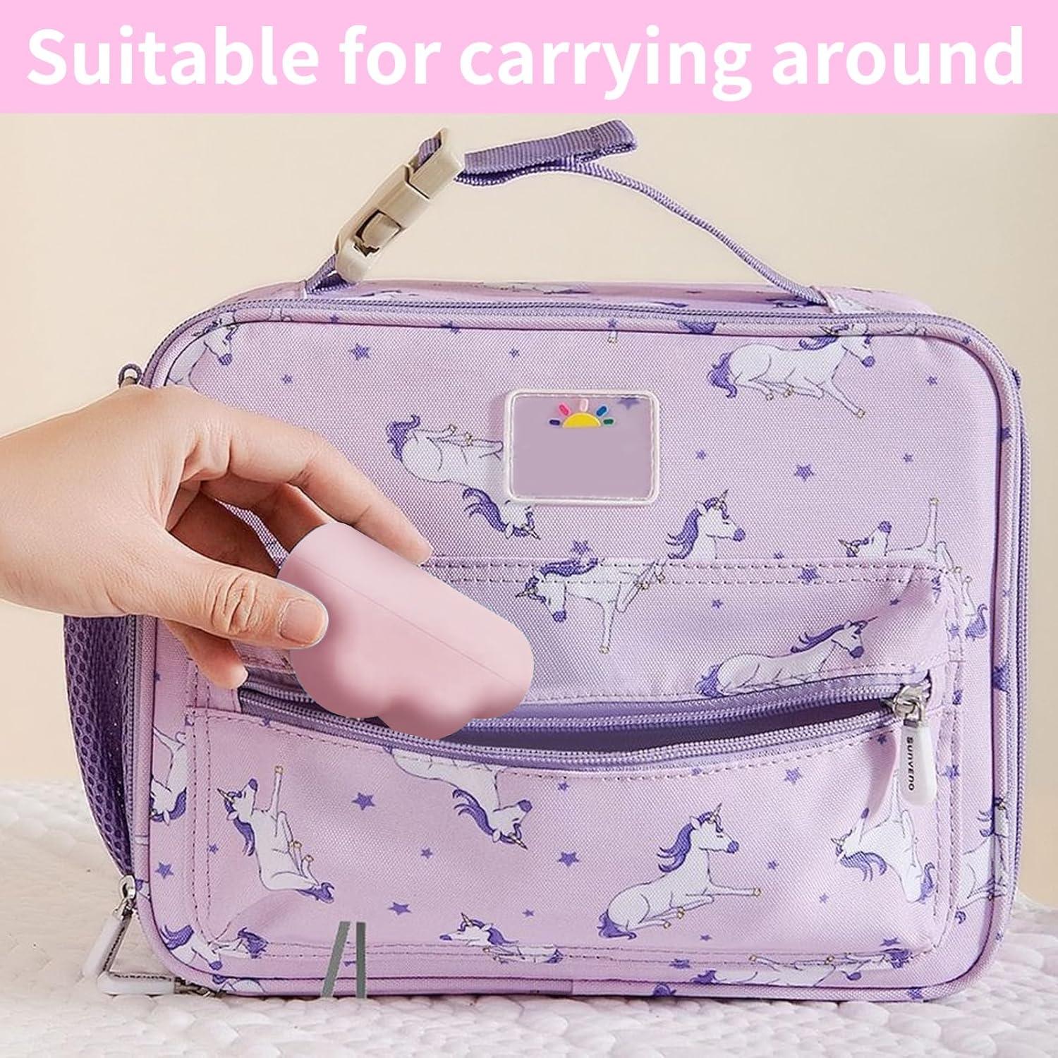 Mini Rodillo Quitapelusas Aklimida Rosa Reutilizable 10 Rollos