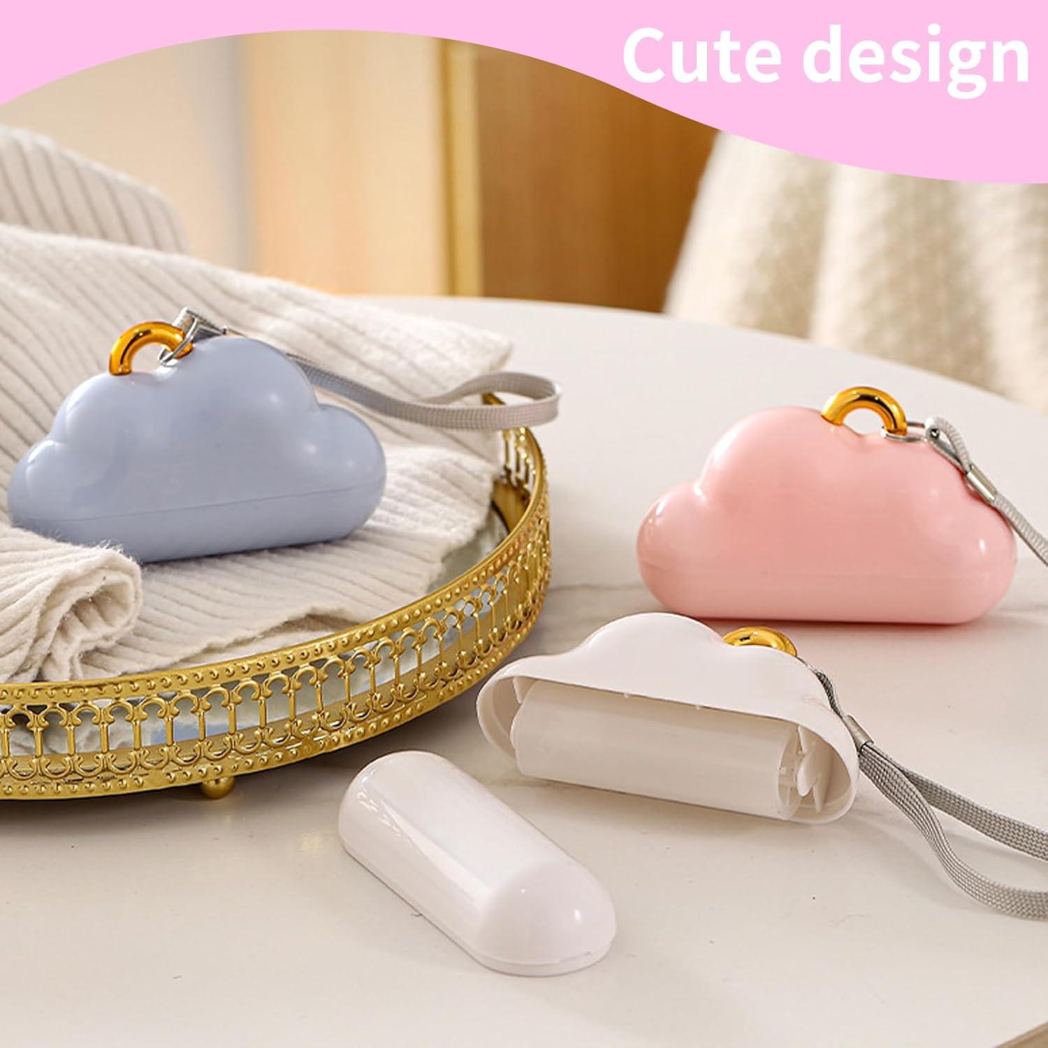 Mini Rodillo Quitapelusas Aklimida Rosa Reutilizable 10 Rollos