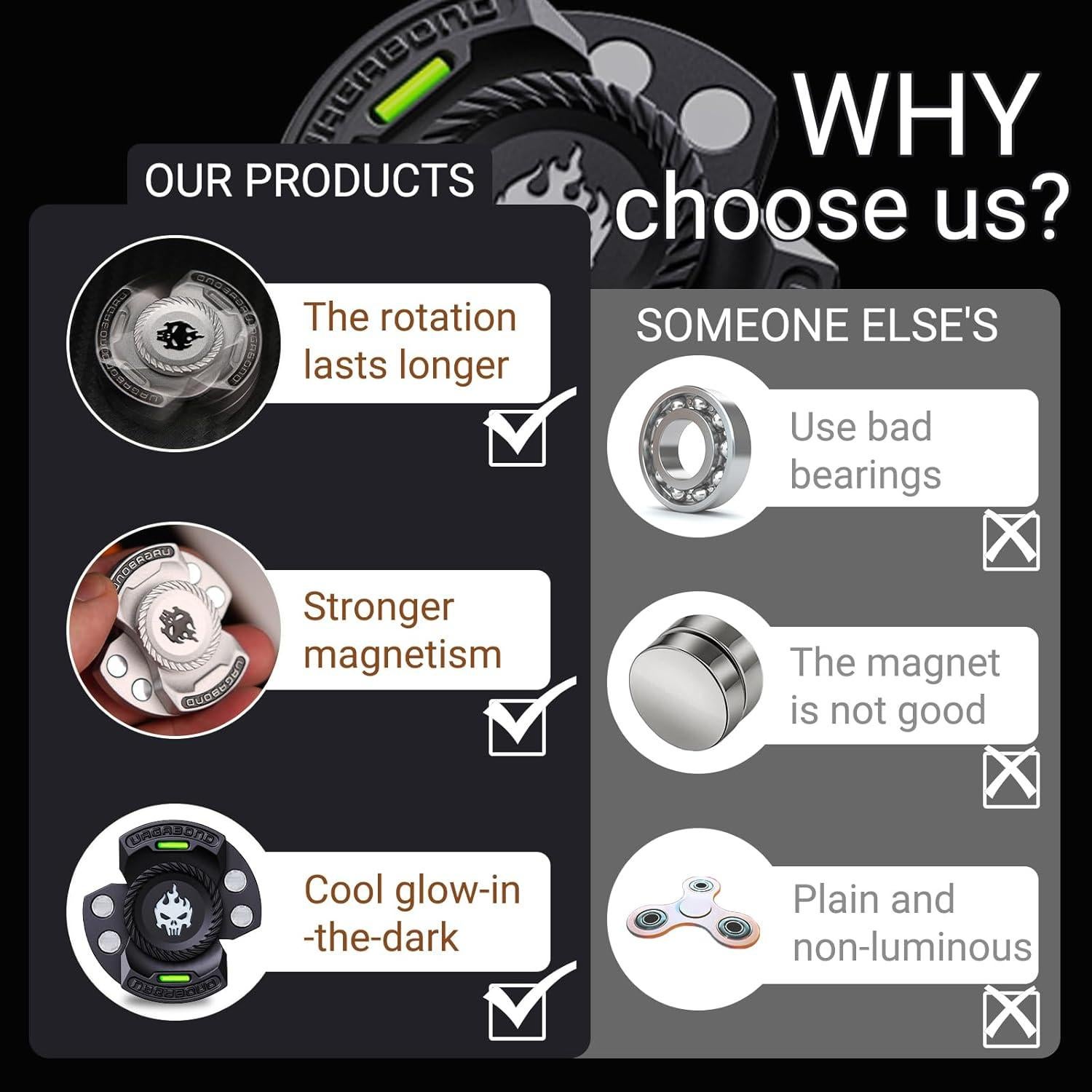 Juguete Antiestrés 3-en-1 Berotok - Spinner, Clicker y Deslizador