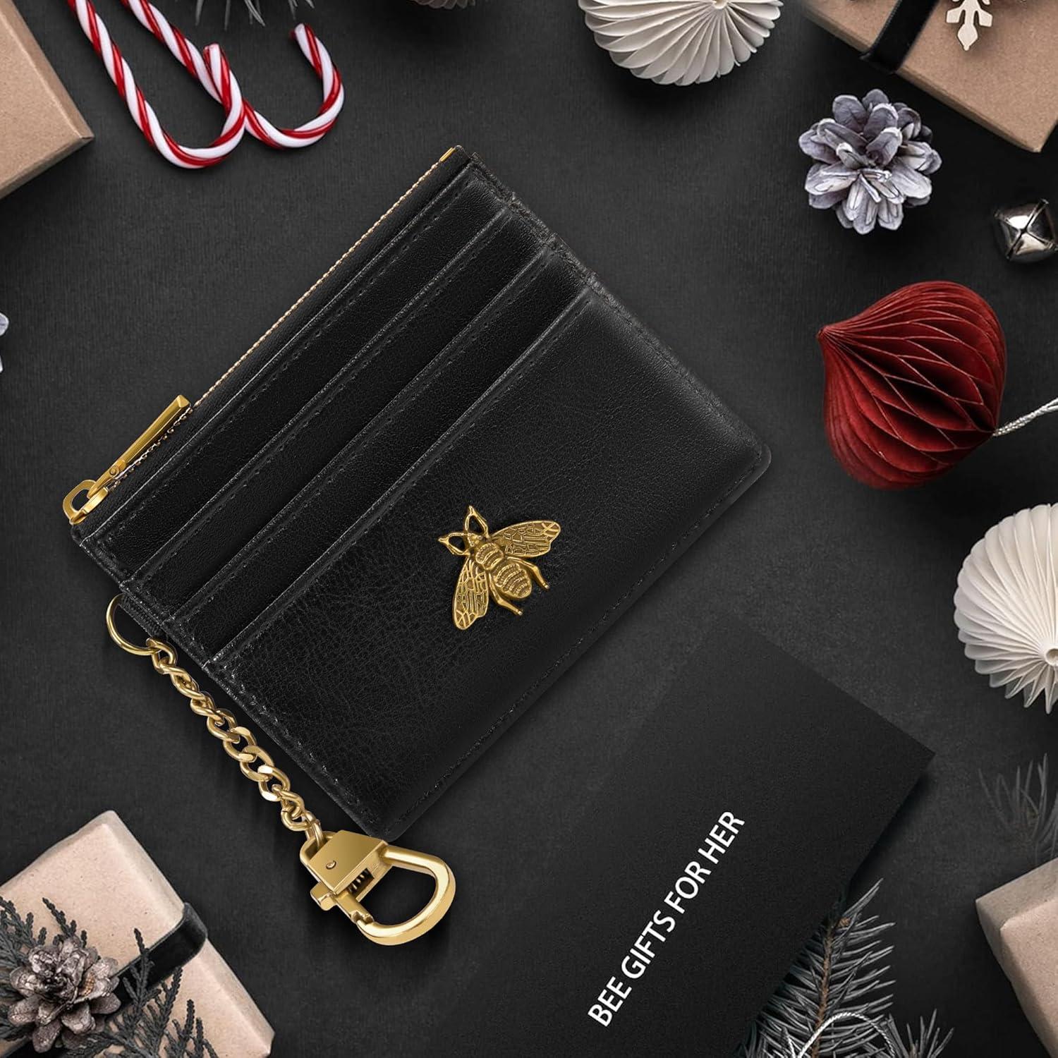 Monedero RFID SEAVILIA para Mujeres con Llavero y Abeja