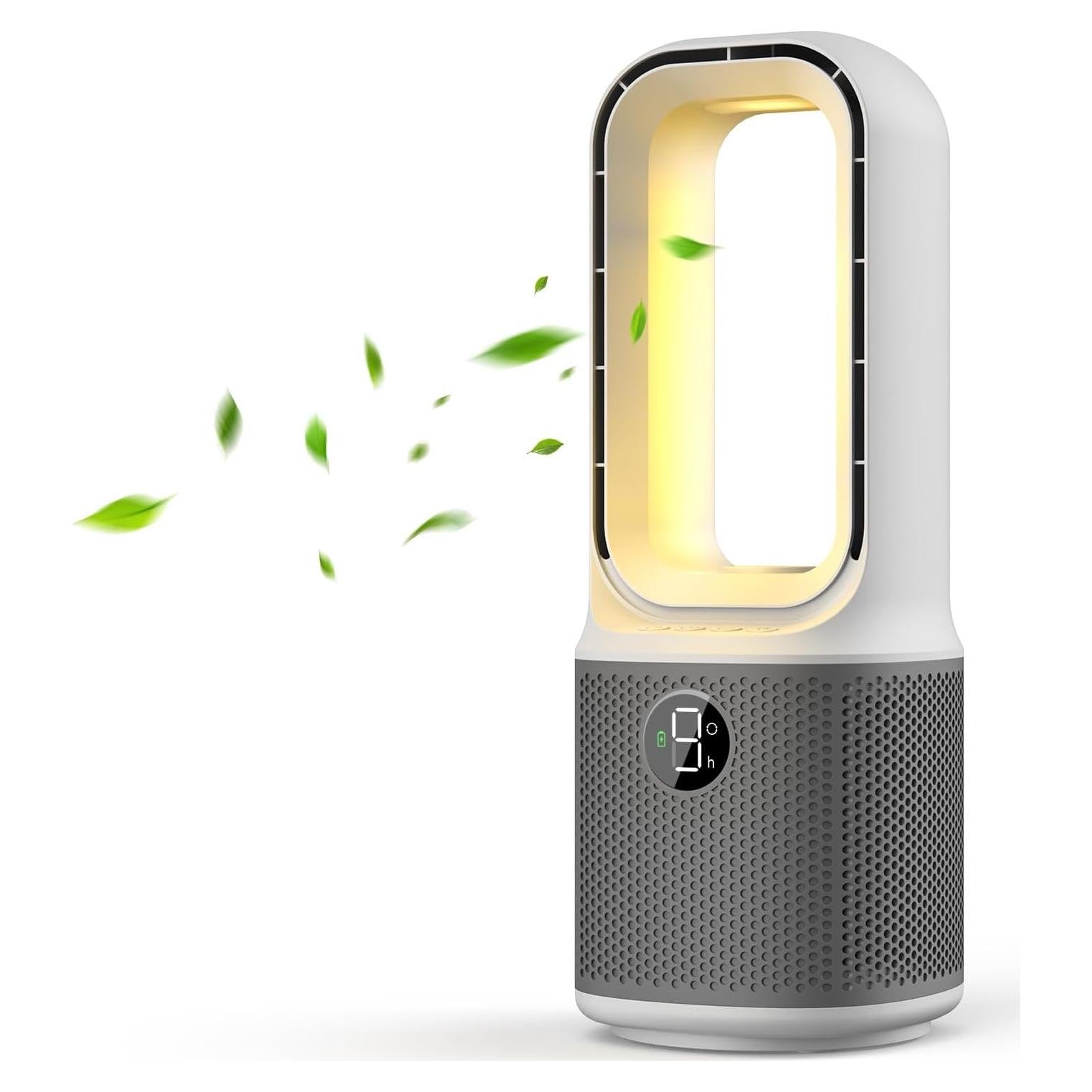 Ventilador de Mesa Misby MB-F12-GR Silencioso 9 Velocidades 33 cm