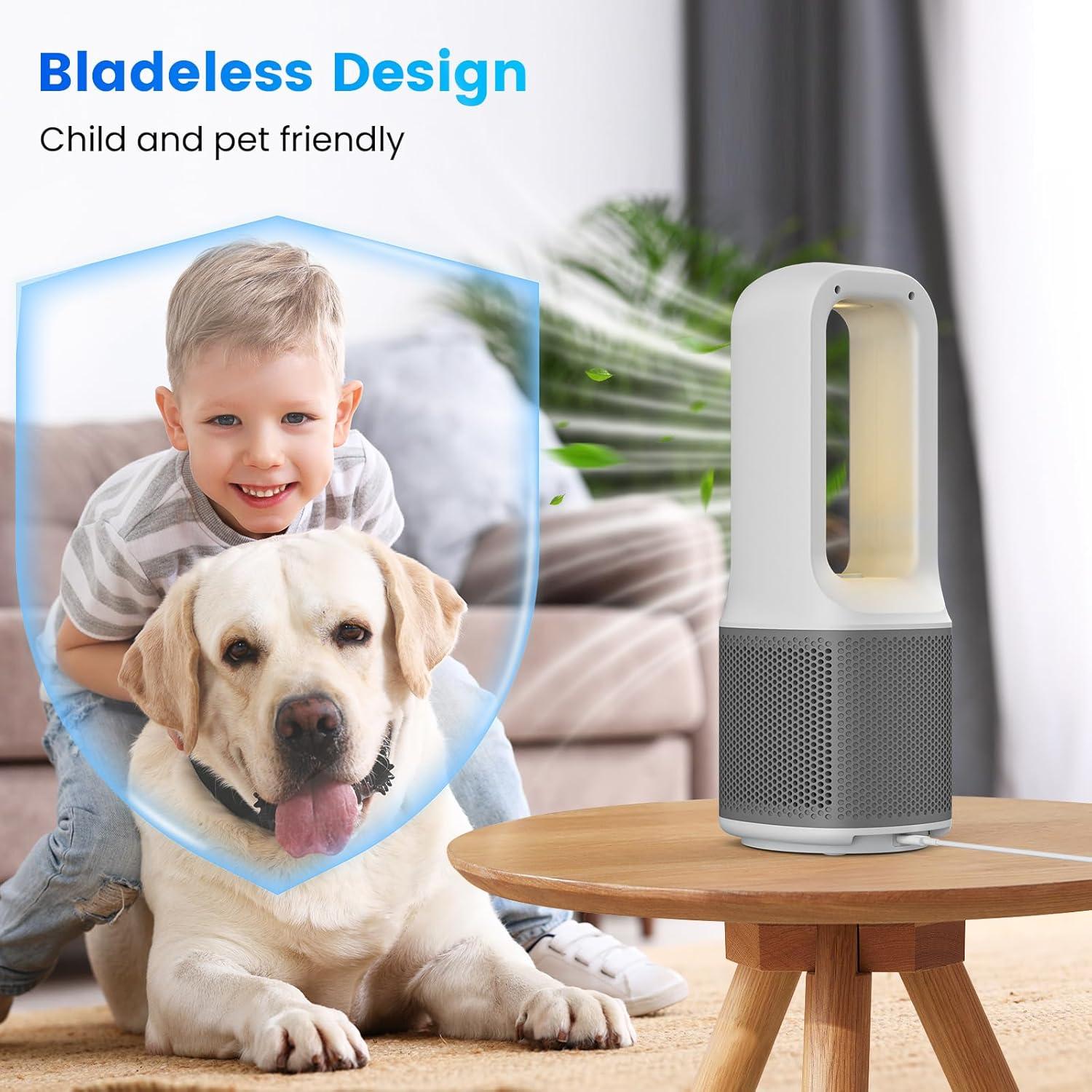 Ventilador de Mesa Misby MB-F12-GR Silencioso 9 Velocidades 33 cm