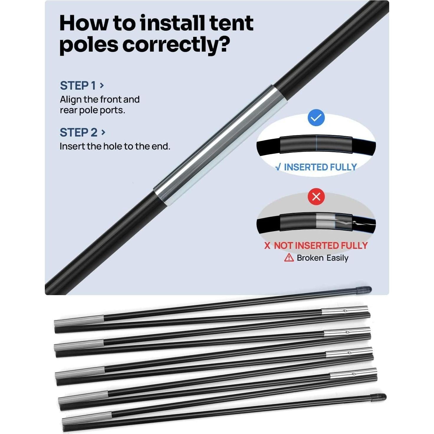 Tienda para Cama de Camioneta JOYTUTUS 1.98m Impermeable 2 Personas