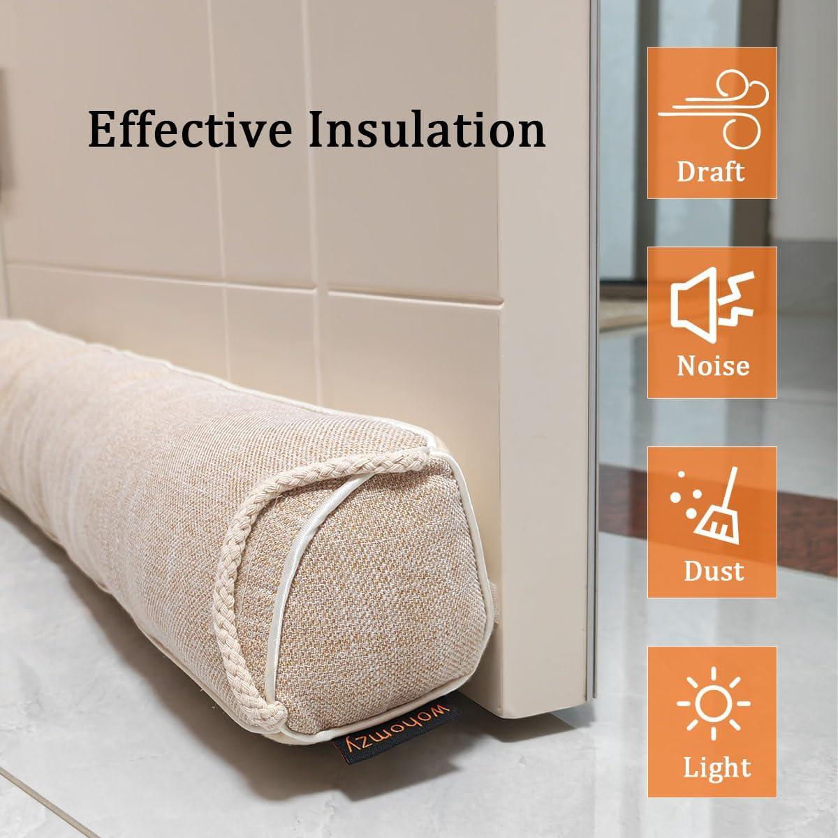 Tapón de Corrientes para Puerta Wohomzy 83 cm Beige Aislante