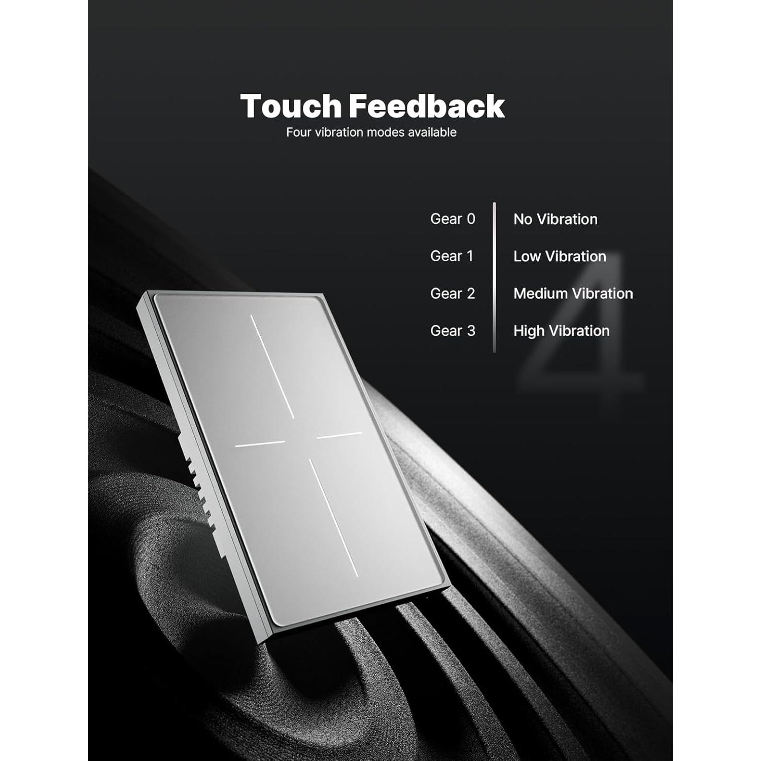 Interruptor Inteligente Táctil MOES SF 2026 WiFi 2.4GHz Gris 1 Gang