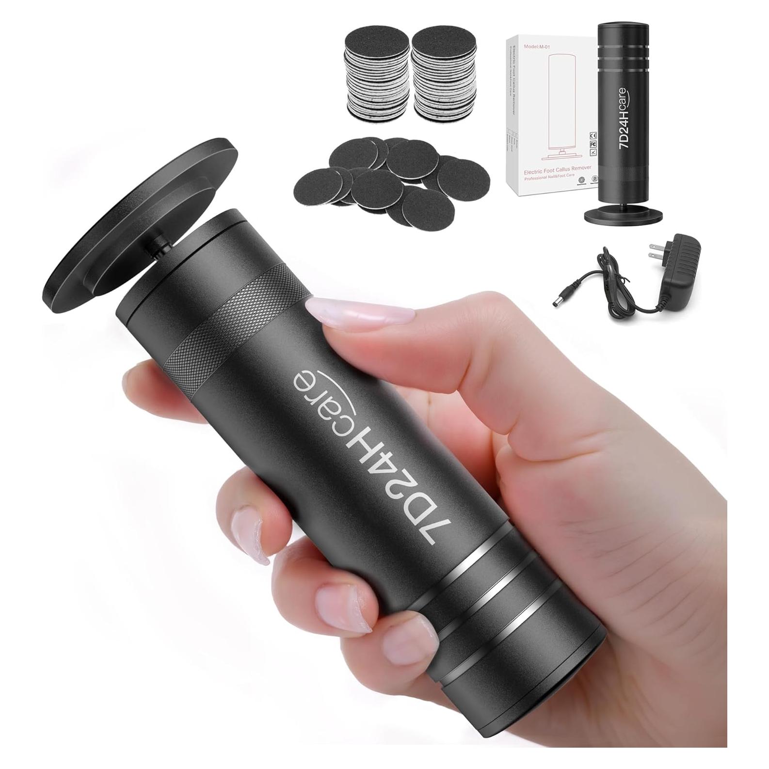 Removedor de Callos Eléctrico 7d24hcare con 60 Discos Lija