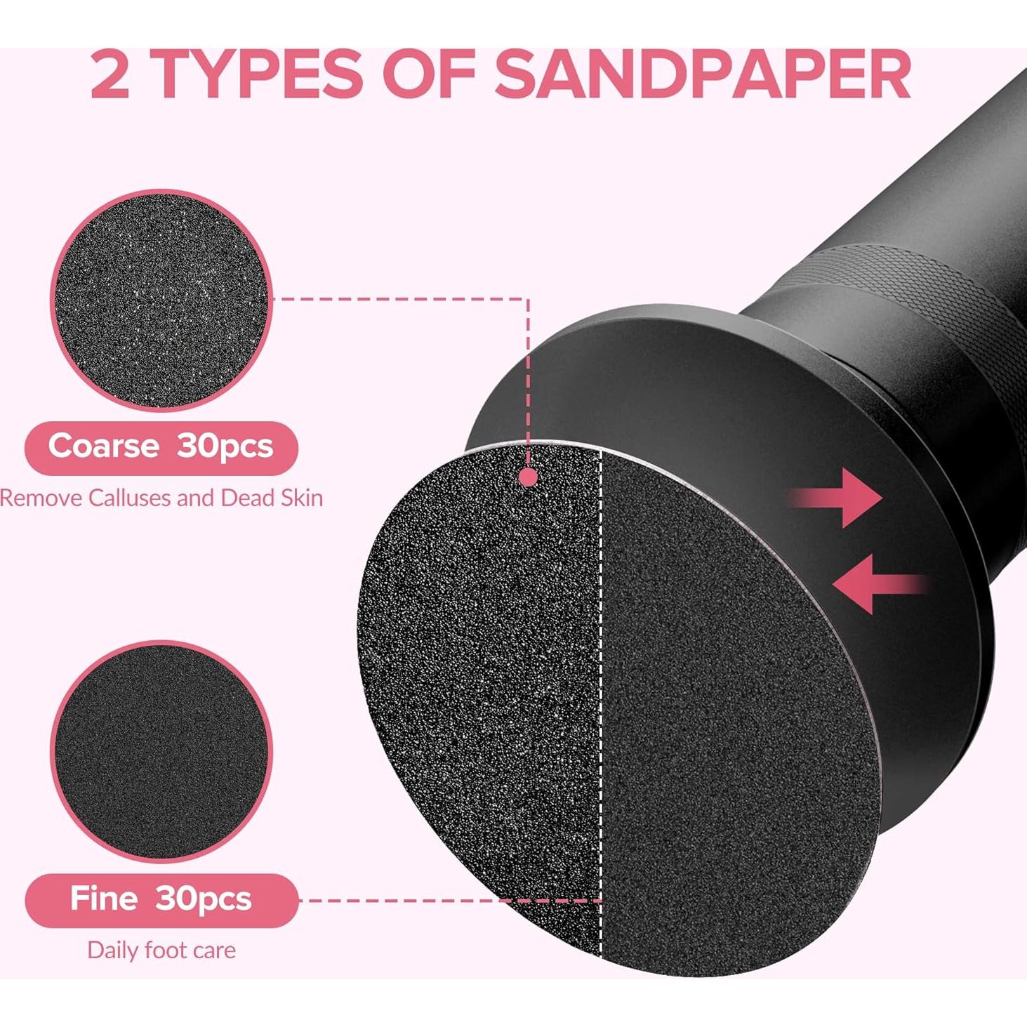 Removedor de Callos Eléctrico 7d24hcare con 60 Discos Lija