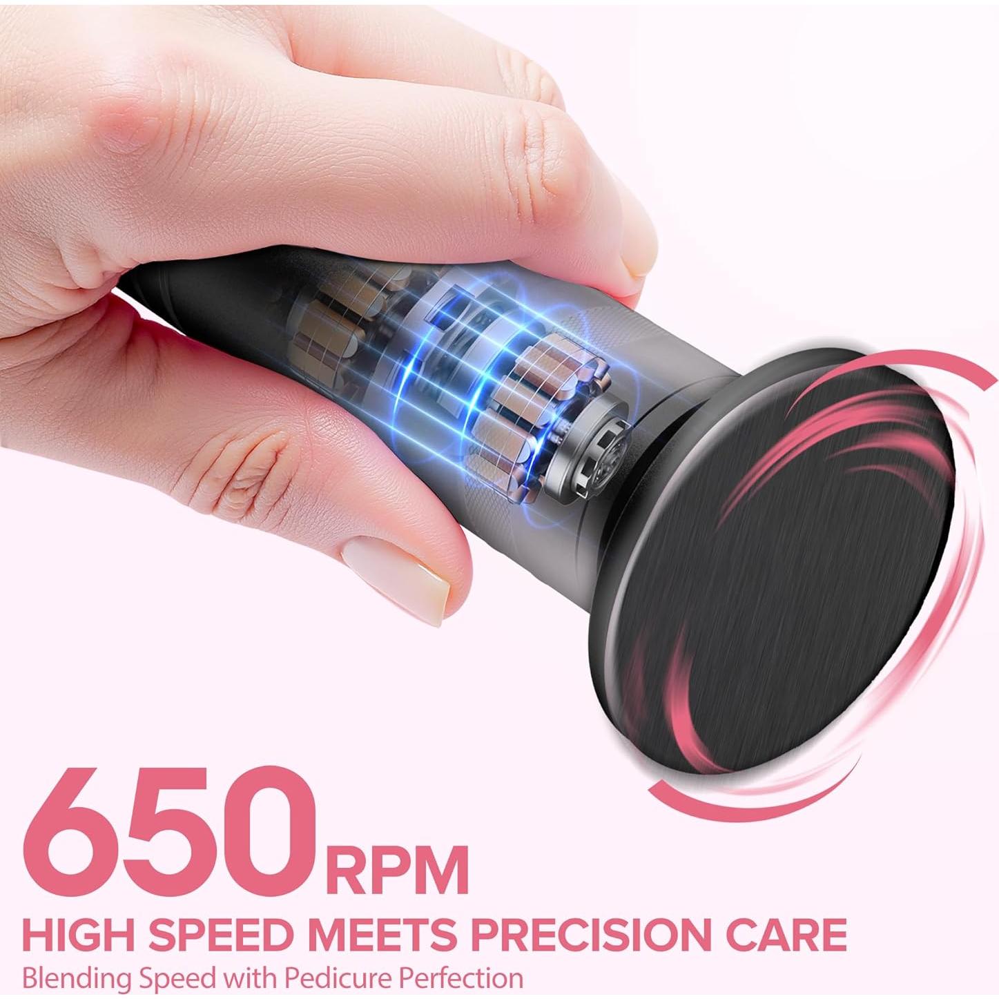 Removedor de Callos Eléctrico 7d24hcare con 60 Discos Lija