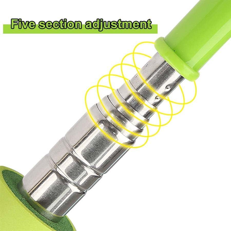 Cuerno de zapato retráctil de acero inoxidable con mango largo