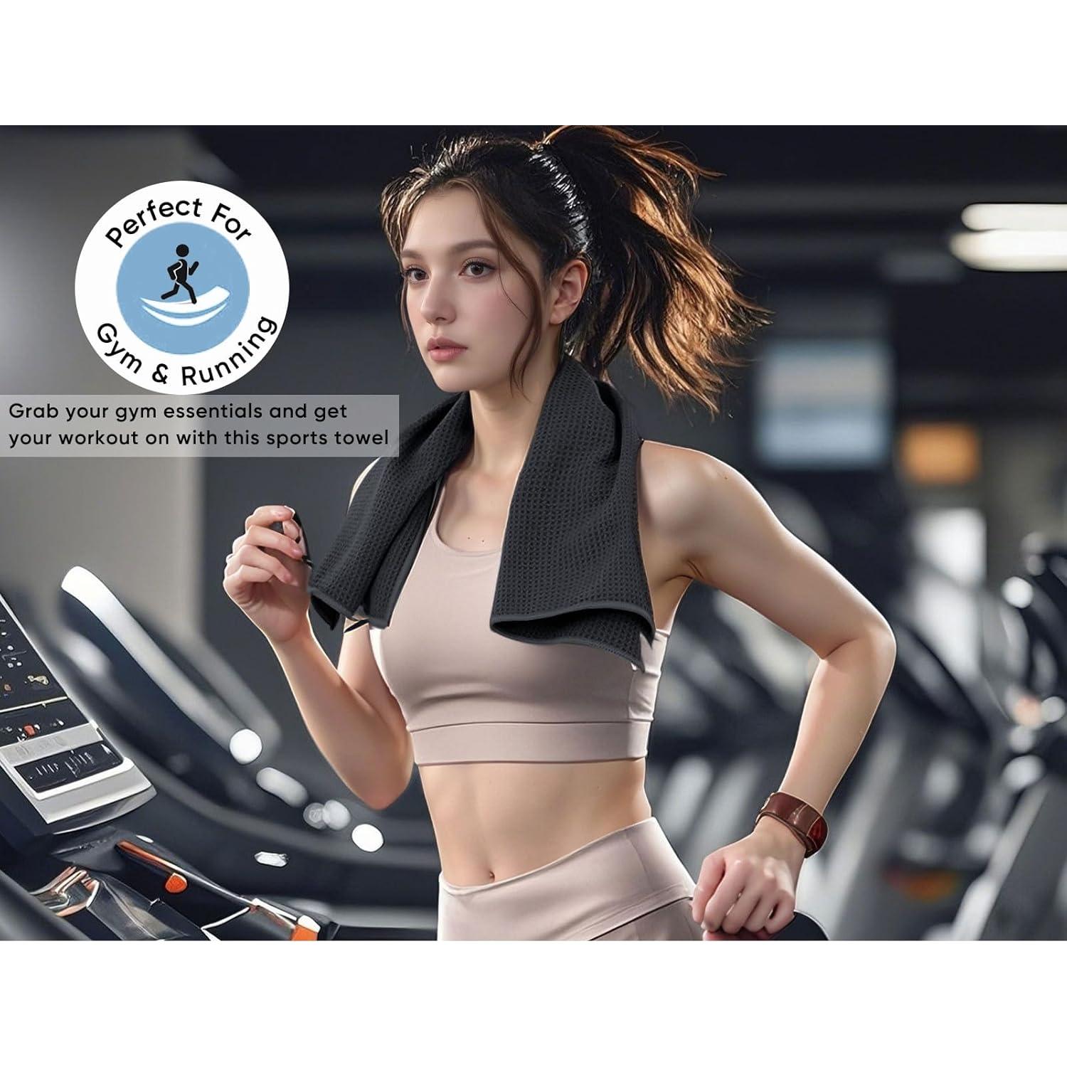 Toallas de Gimnasio Microfibra Beelvtifl 3 Pack 40x70 cm