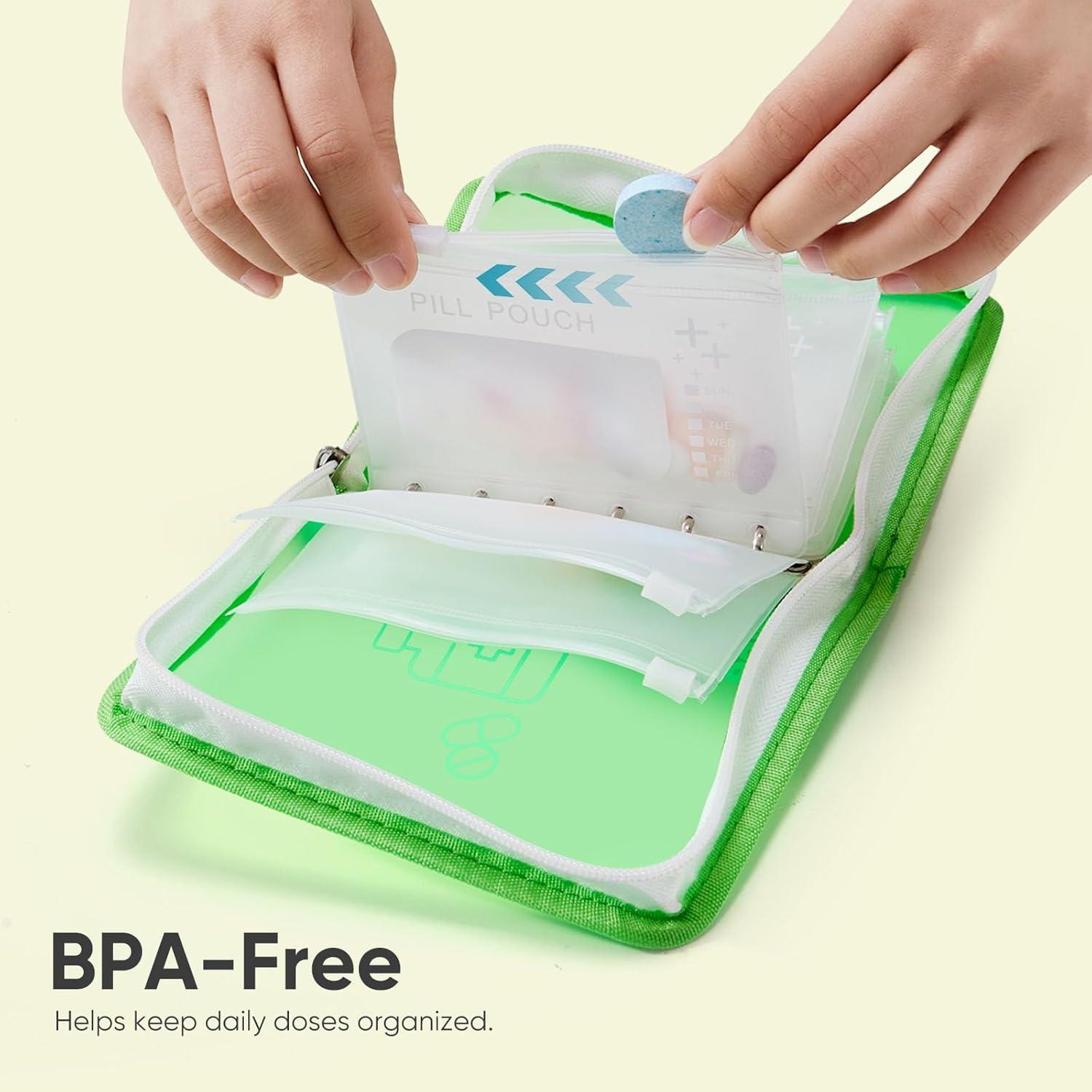 Bolsas de Pastillas Reutilizables Lerine 7 Unidades Verde