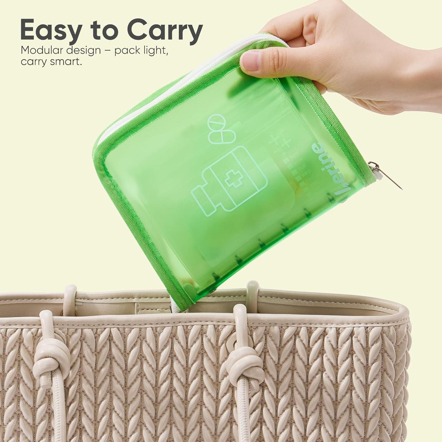 Bolsas de Pastillas Reutilizables Lerine 7 Unidades Verde