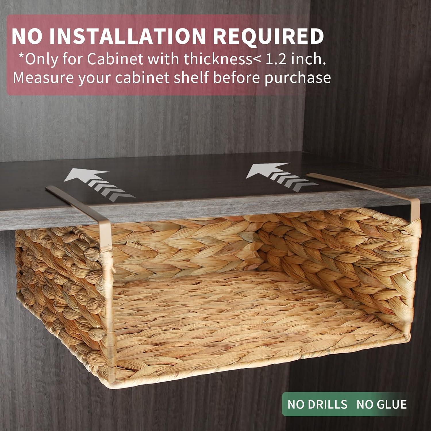 Cesta de Almacenamiento Colgante BSTNASI de Jacinto de Agua 32x30 cm