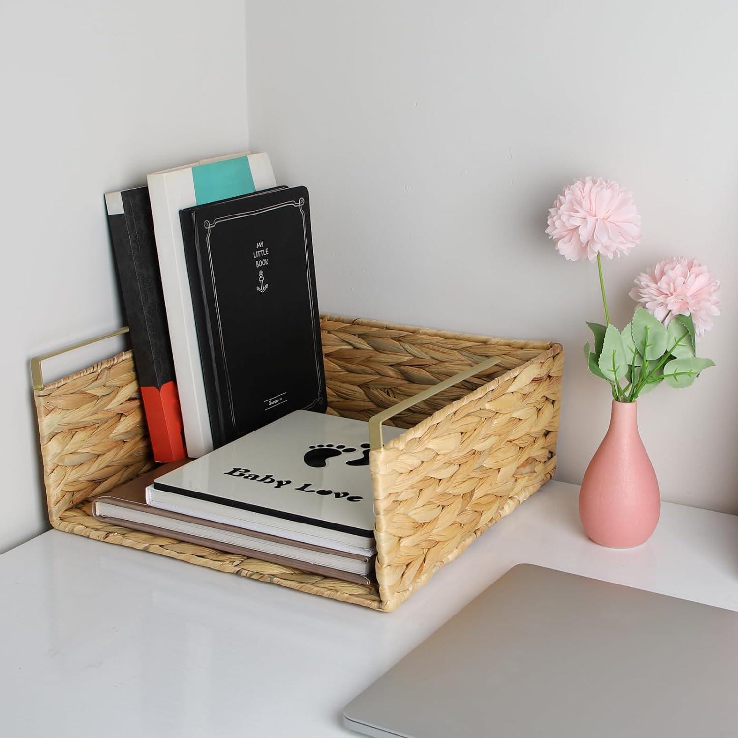 Cesta de Almacenamiento Colgante BSTNASI de Jacinto de Agua 32x30 cm