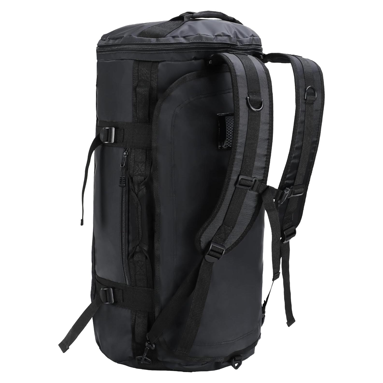 Mochila Duffel MIER 90L Resistente y a Prueba de Agua Negra