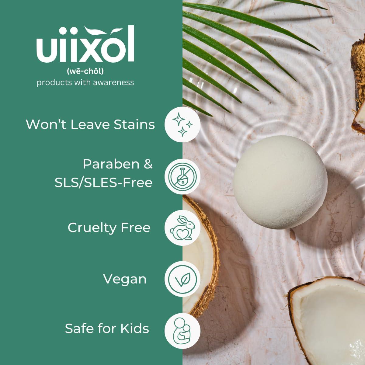 Juego de 6 Bombas de Baño Naturales Veganas - Almendras, Coco, Eucalipto, Miel, Lavanda, Romero