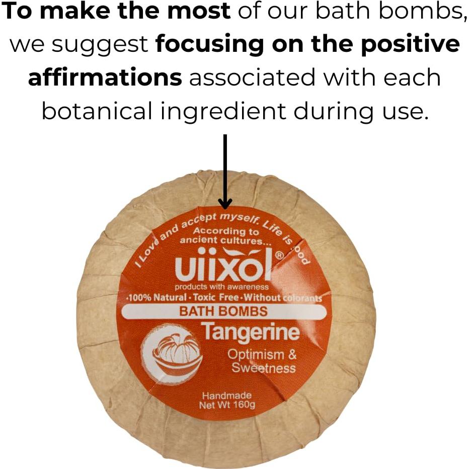 Juego de 6 Bombas de Baño Naturales Veganas - Almendras, Coco, Eucalipto, Miel, Lavanda, Romero